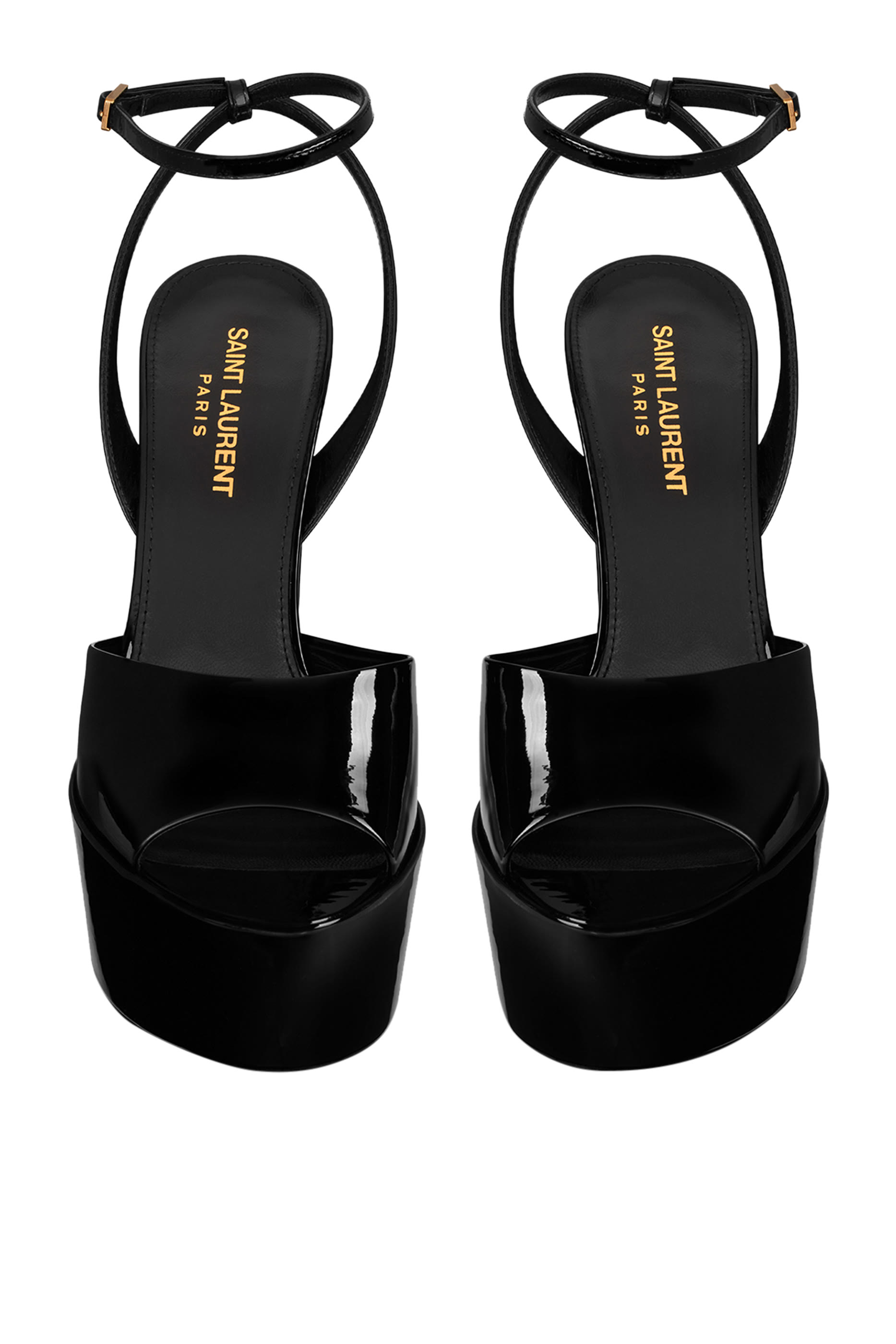 صندل جودي جلد لامع بنعل سميك