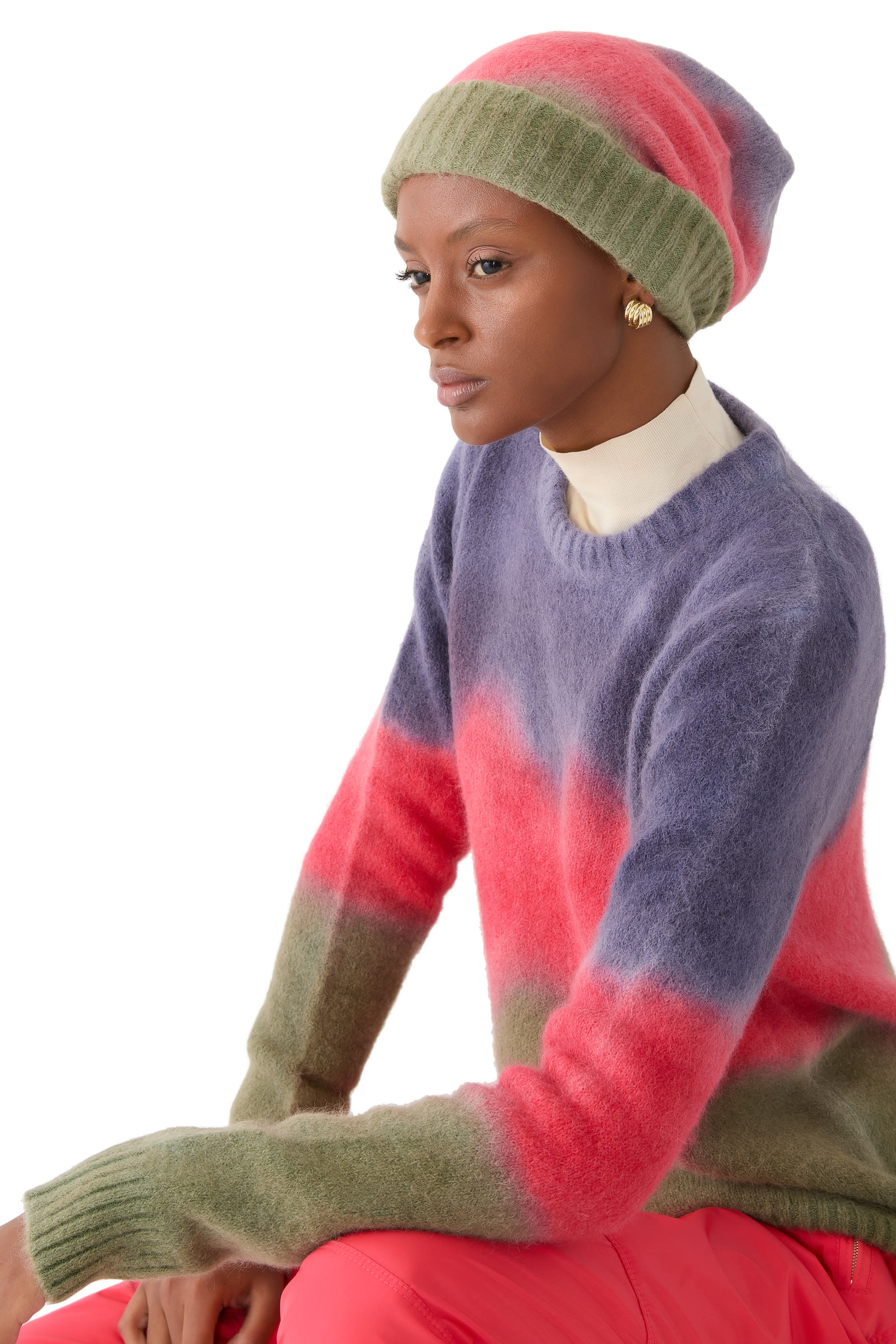 قبعة بيني موج صوف