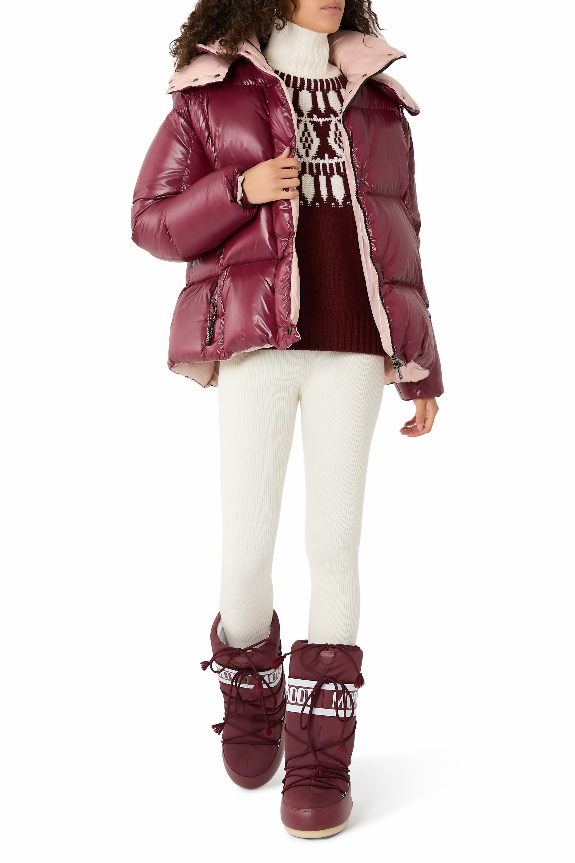 جاكيت بارانا قصير بتصميم مبطن بغطاء للرأس