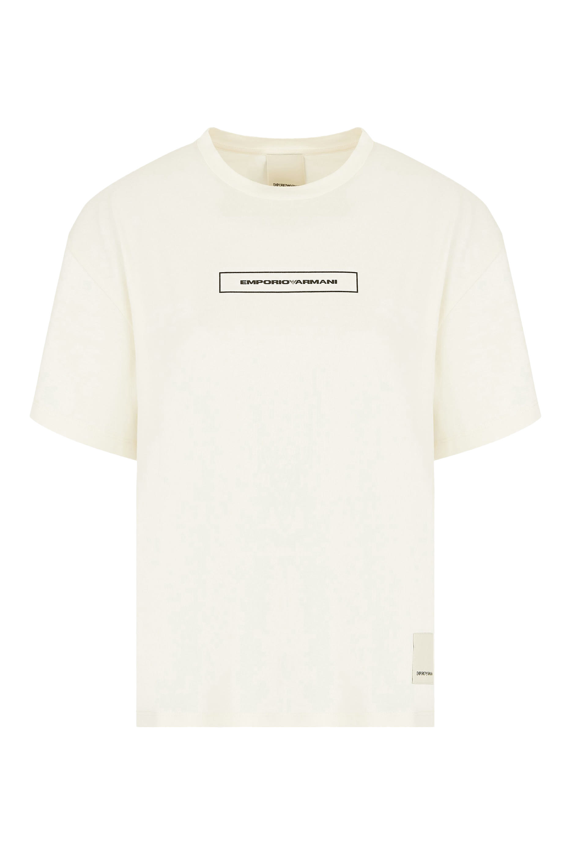 تيشيرت بطبعات شعار الماركة قطن