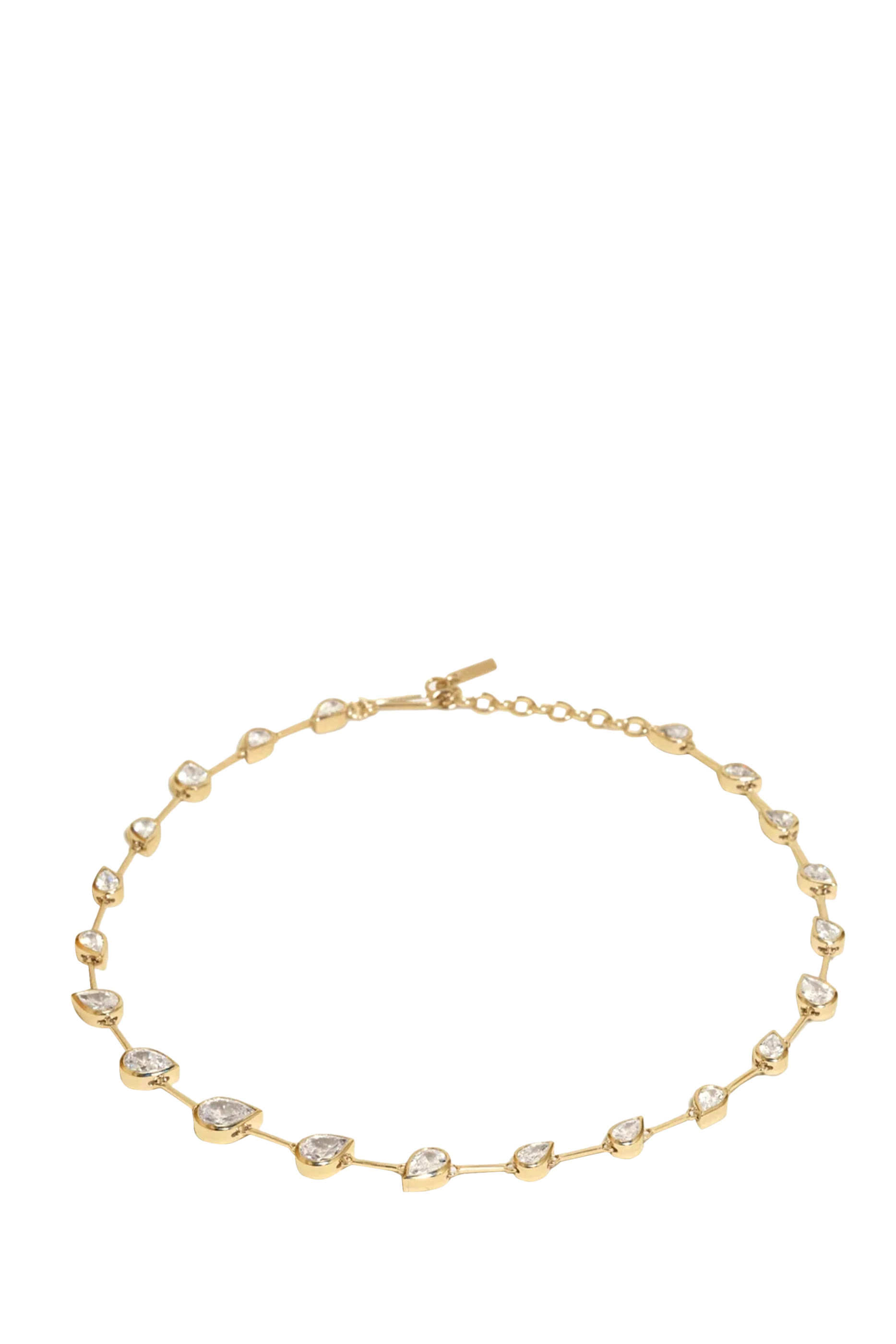 قلادة ميرياد مرصعة بأحجار زركونيا، فضة استرلينية معاد تدويرها مطلية بذهب أصفر عيار 18