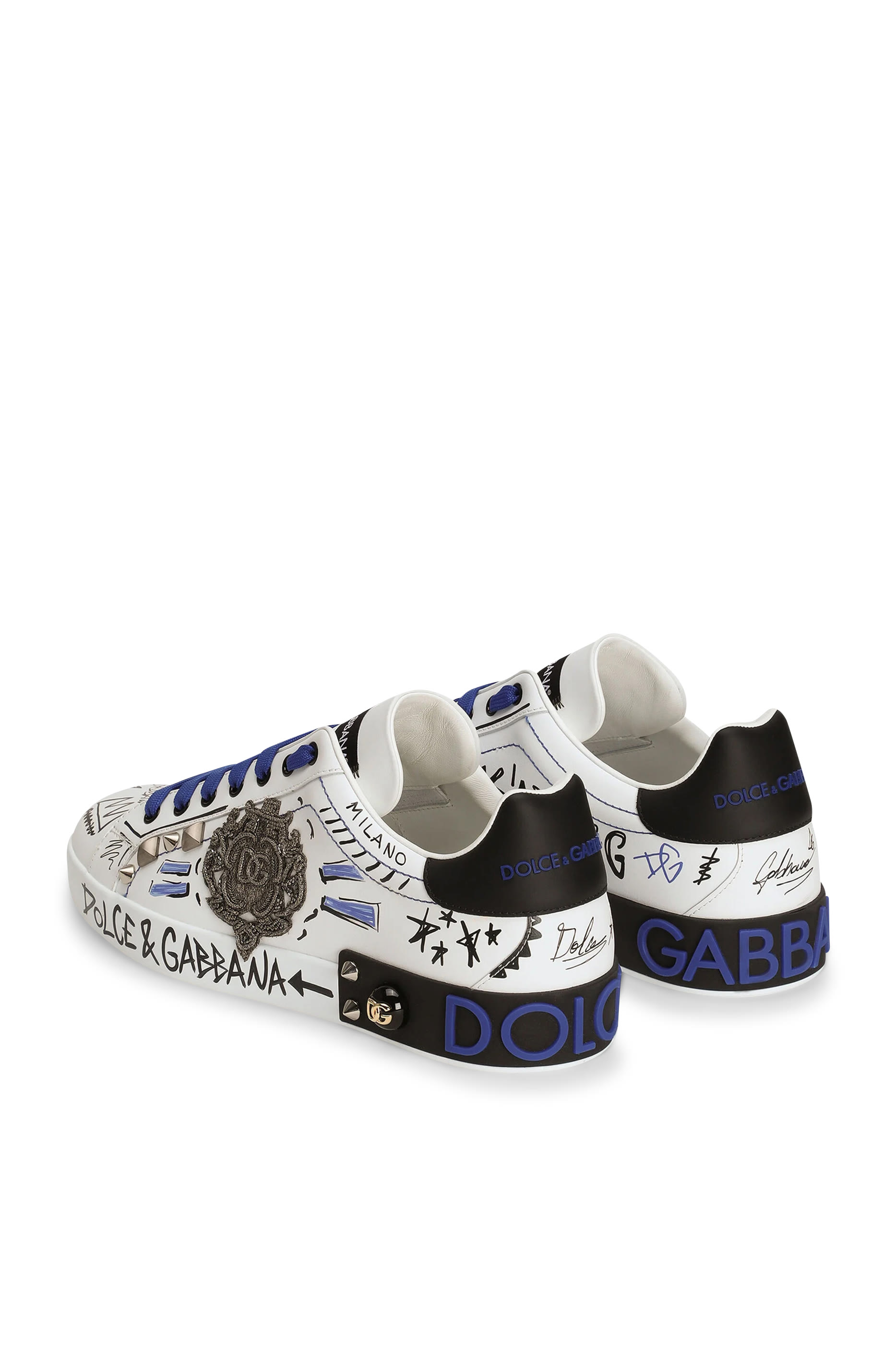 سنيكرز بورتوفينو جلد عجل برقعة شعار الماركة