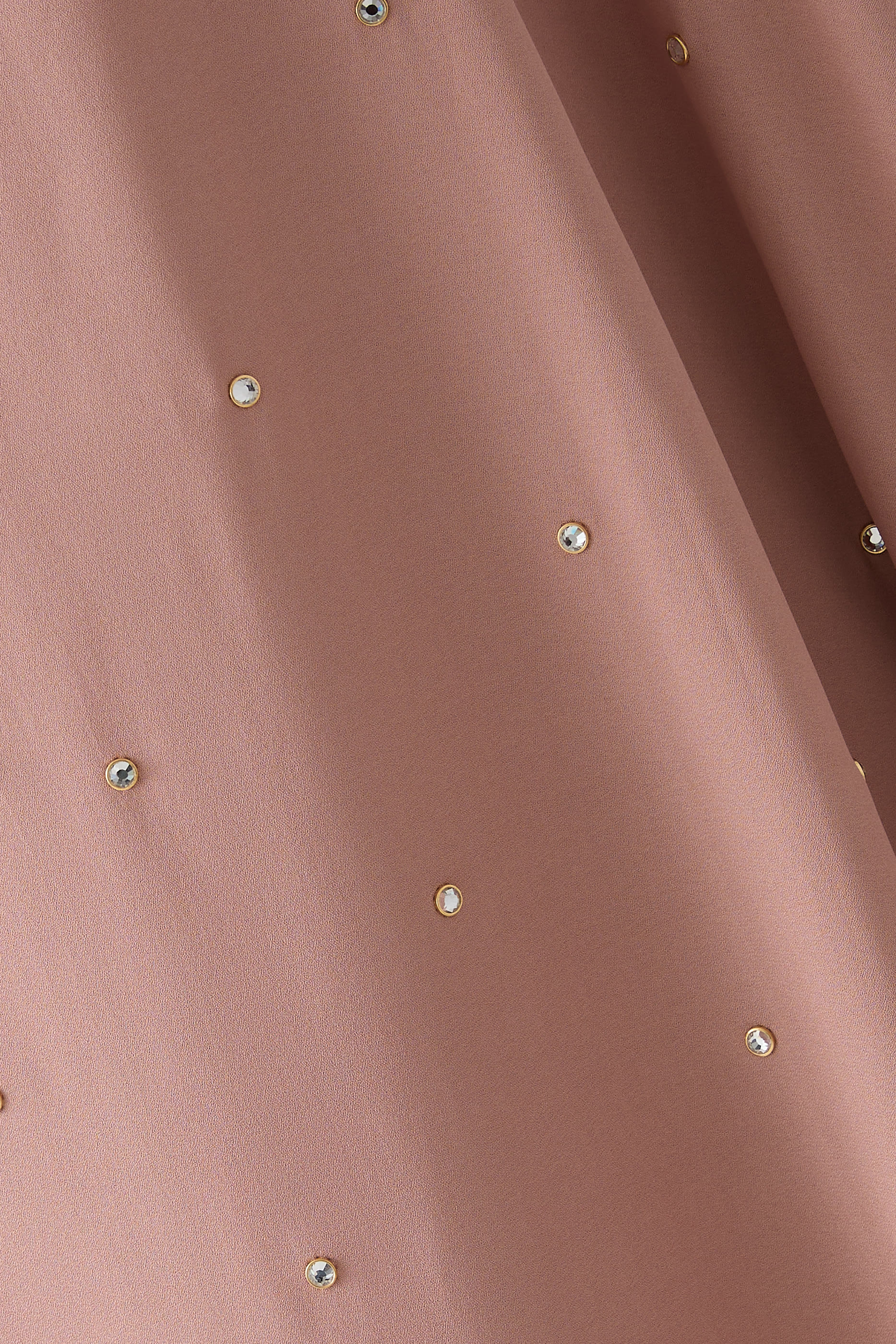 فستان بتصميم قفطان مطرز بكريستال خالي من الرصاص