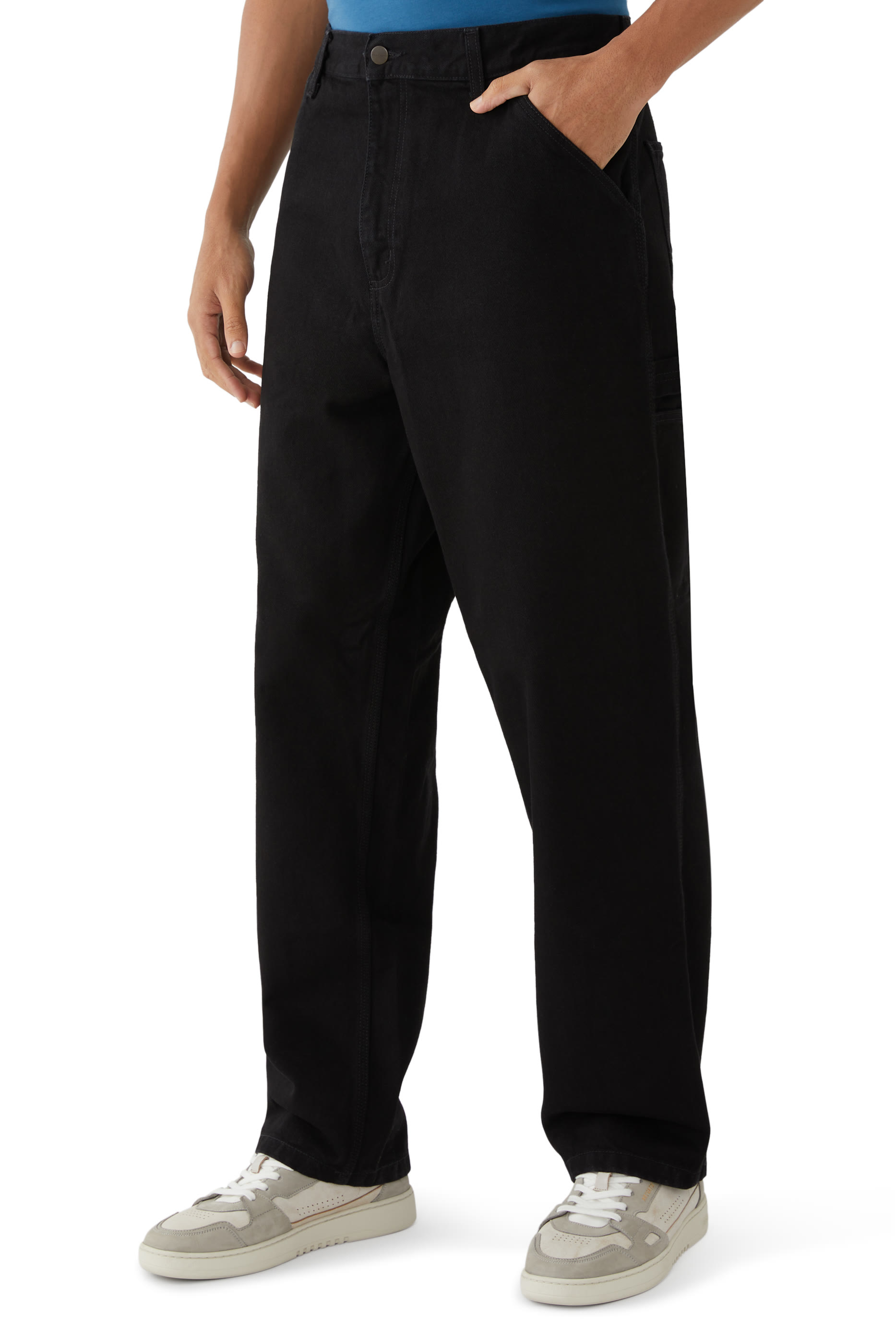 بنطال دنيم سنجل ني