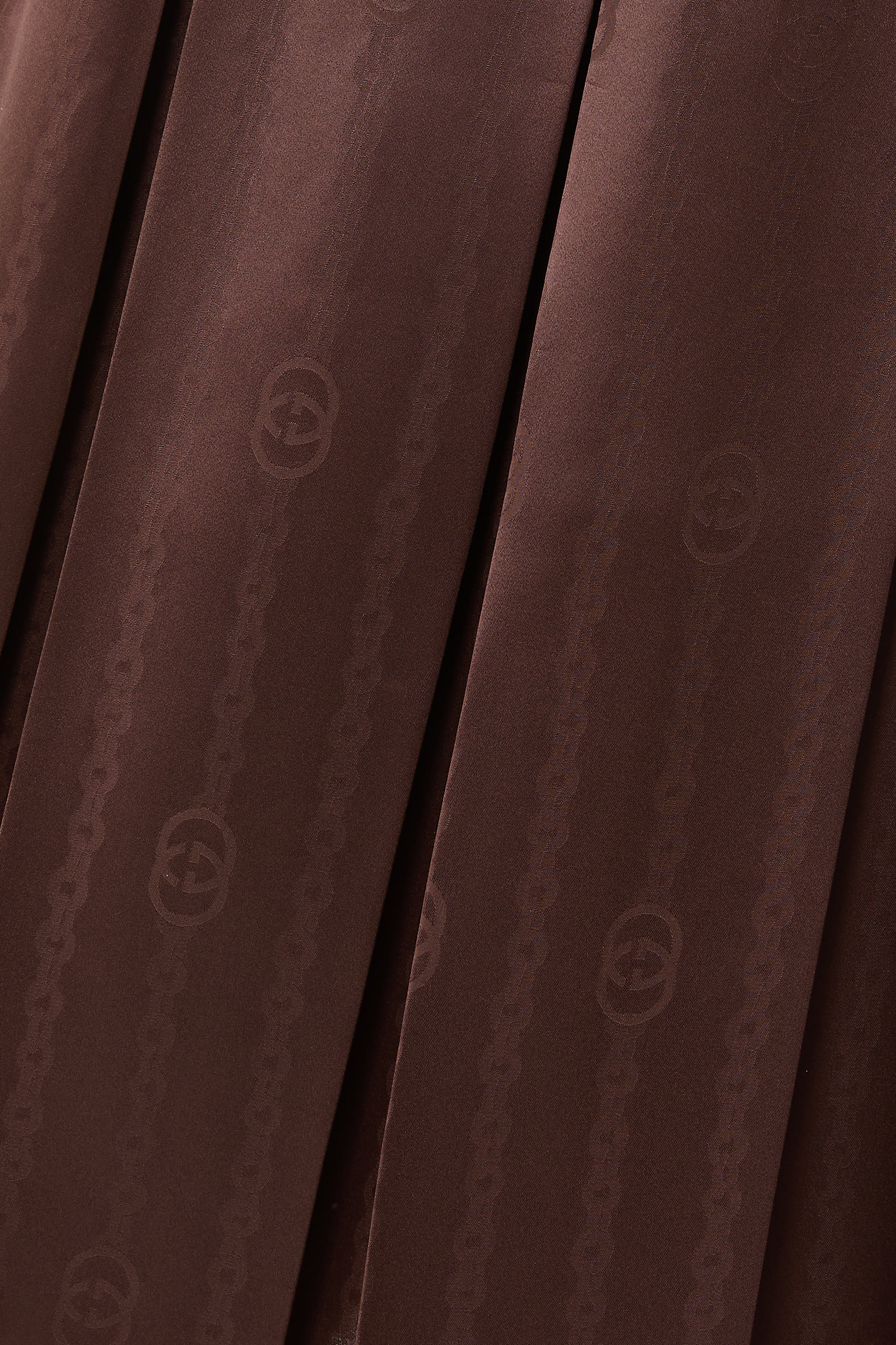 تنورة بنقشة حرفي شعار الماركة حرير جاكار