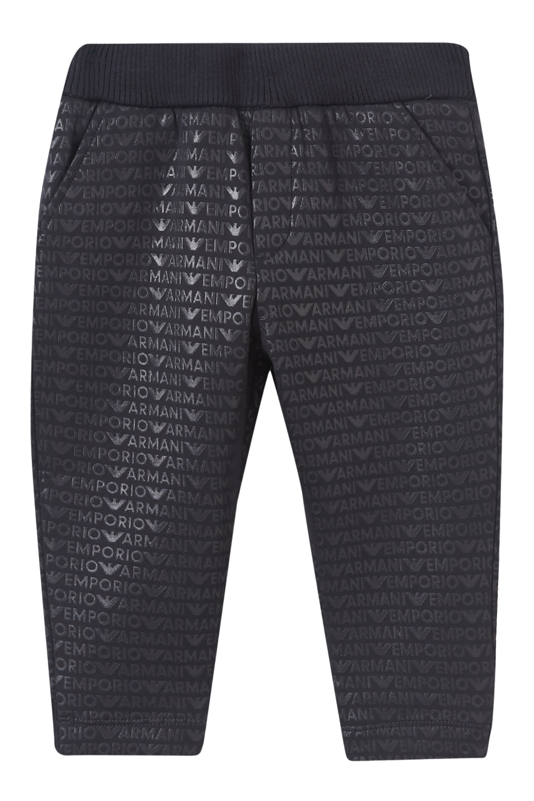 بنطال مزين كليا بشعار الماركة للأطفال