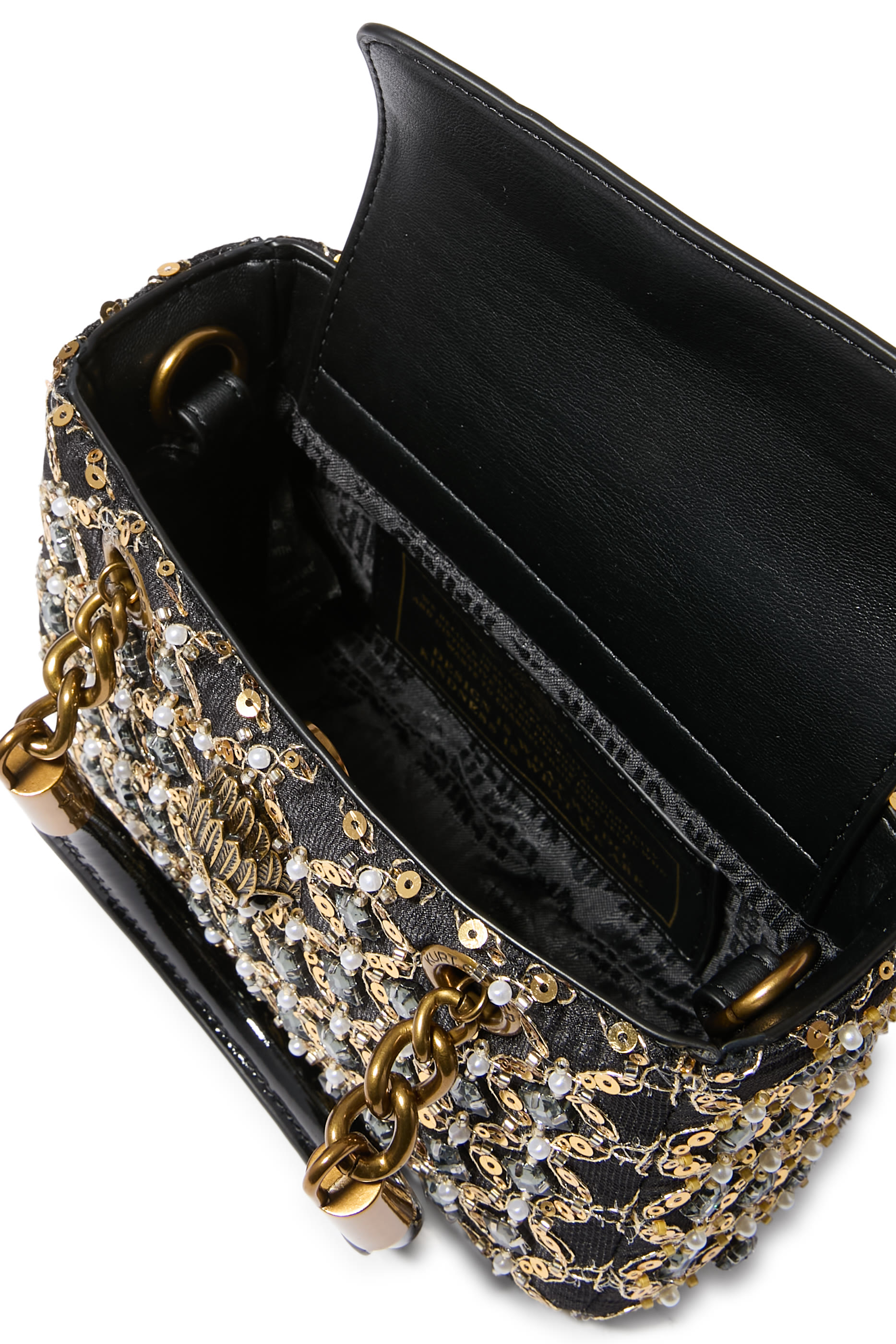 حقيبة كنسنغتون صغيرة مزينة بحلي