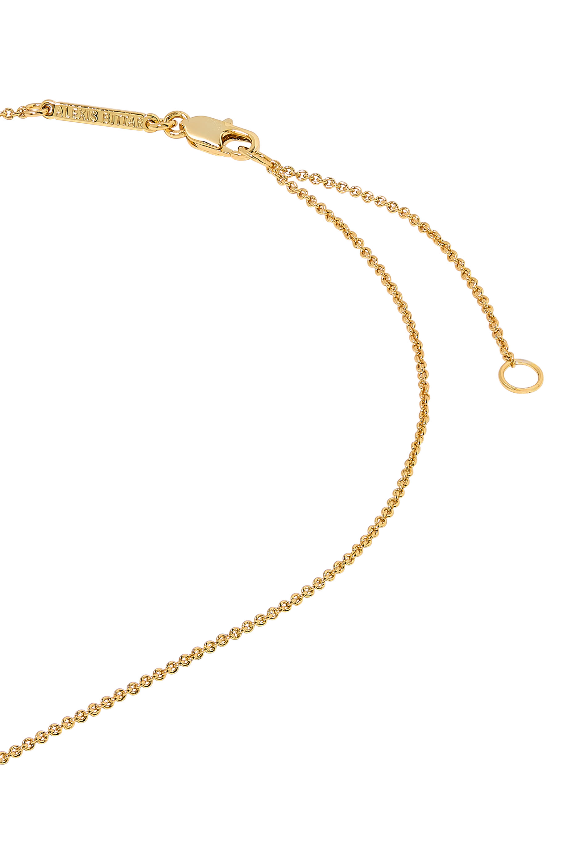 Solanales Orbit Necklace, 14K Gold Plated Brass
