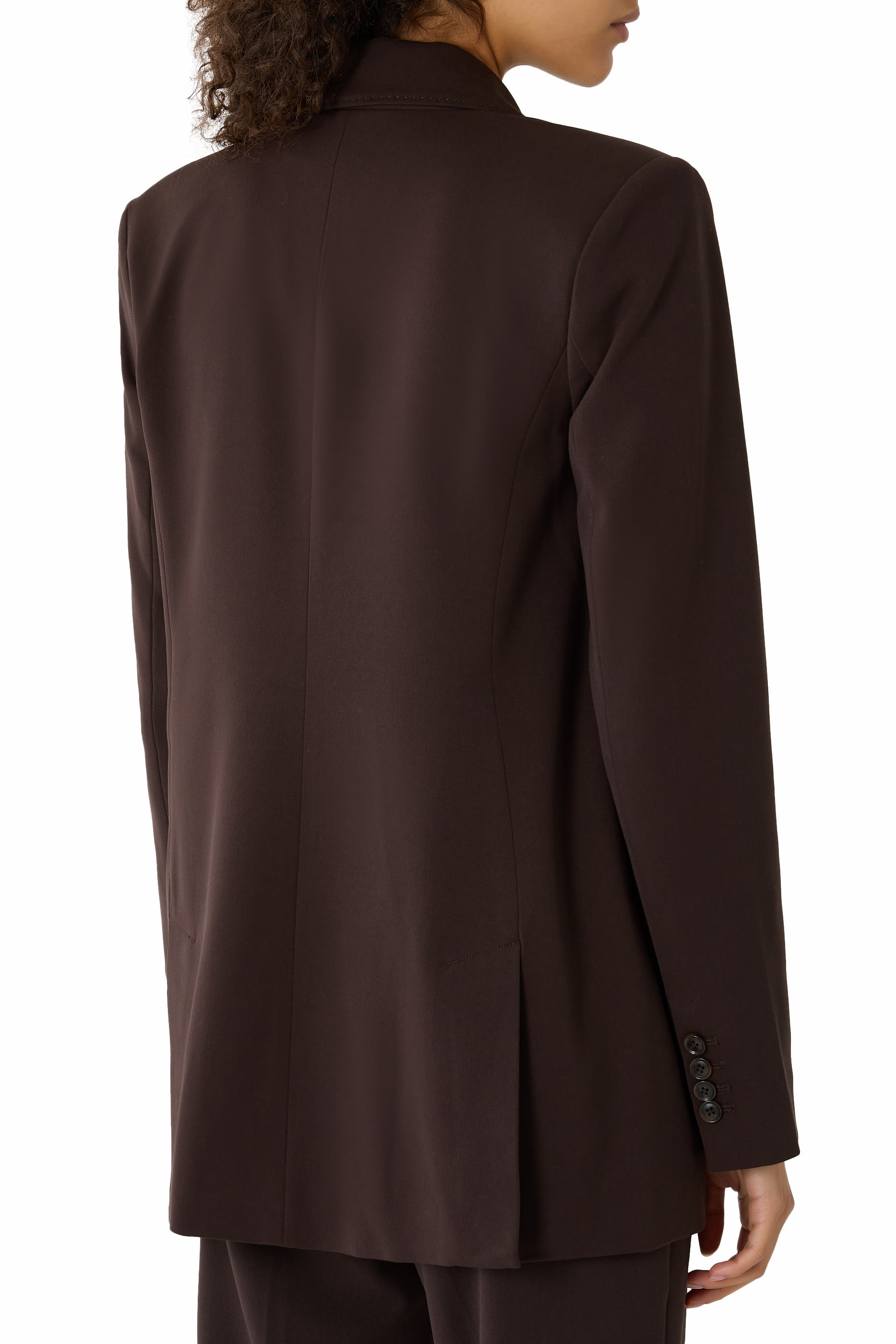 بليزر رسمي ايسنشال بقصة فضفاضة وصفي أزرار