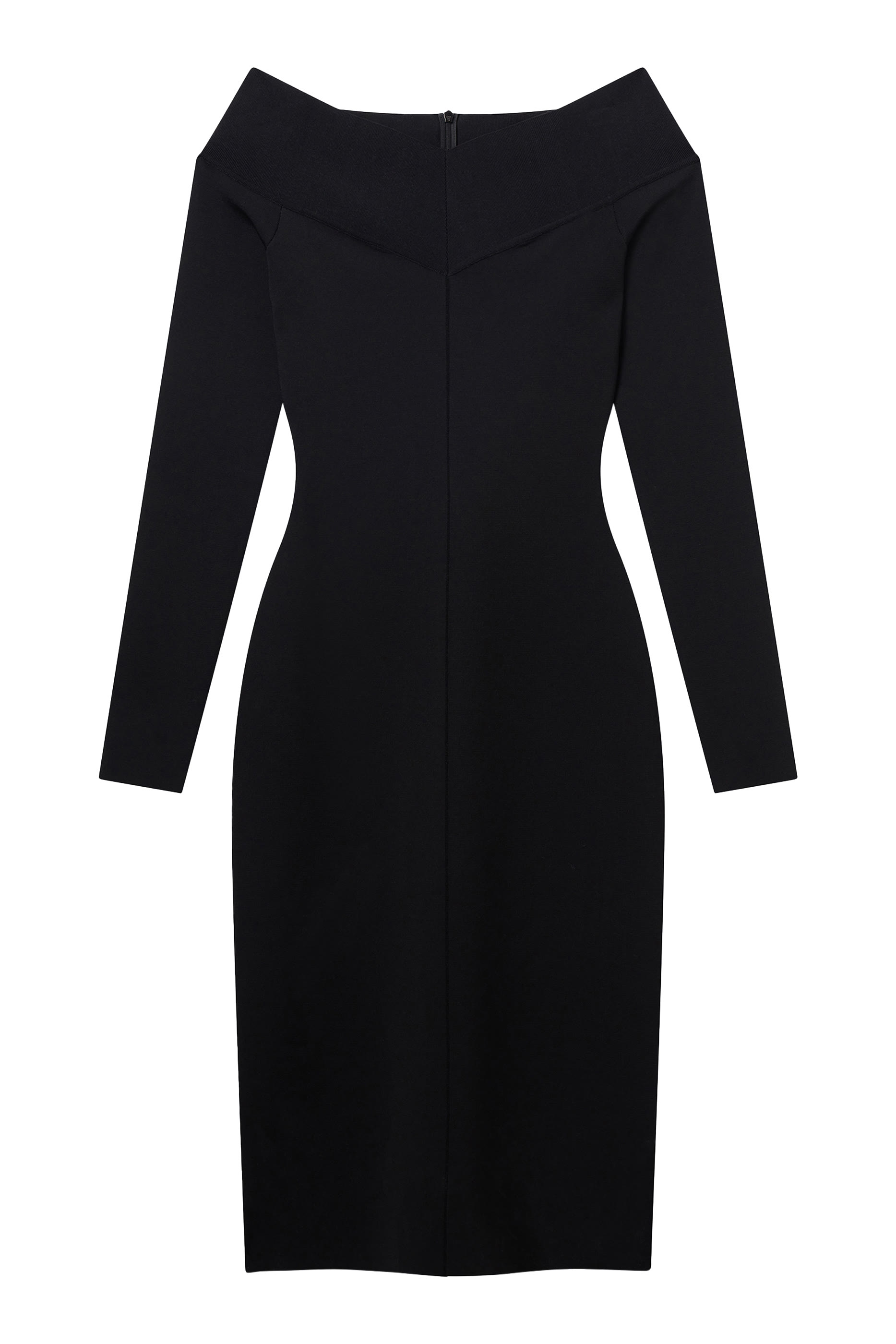 Sheer Long Sleeve Mesh Midi Dress