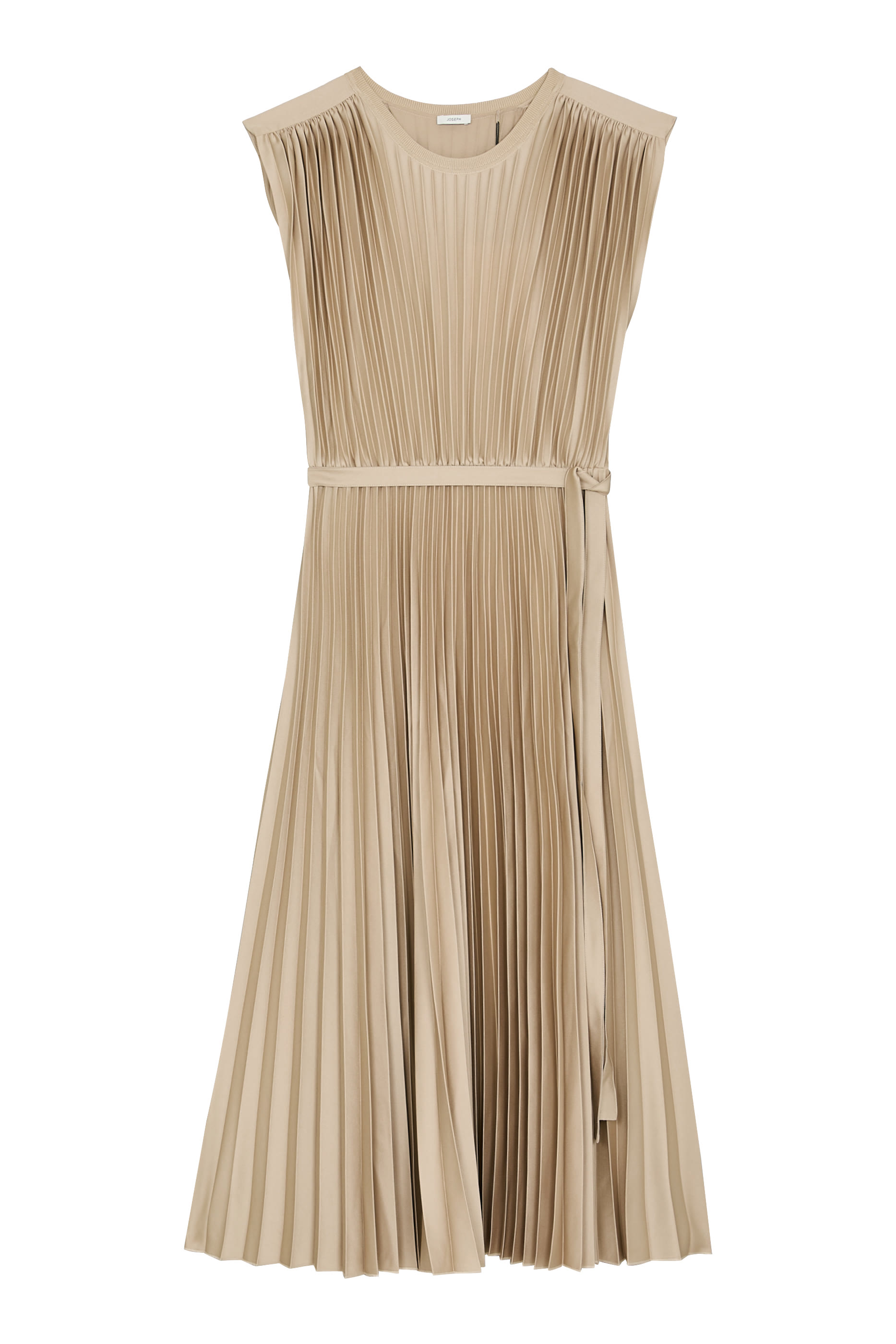 فستان فولتا منسوج بطيات