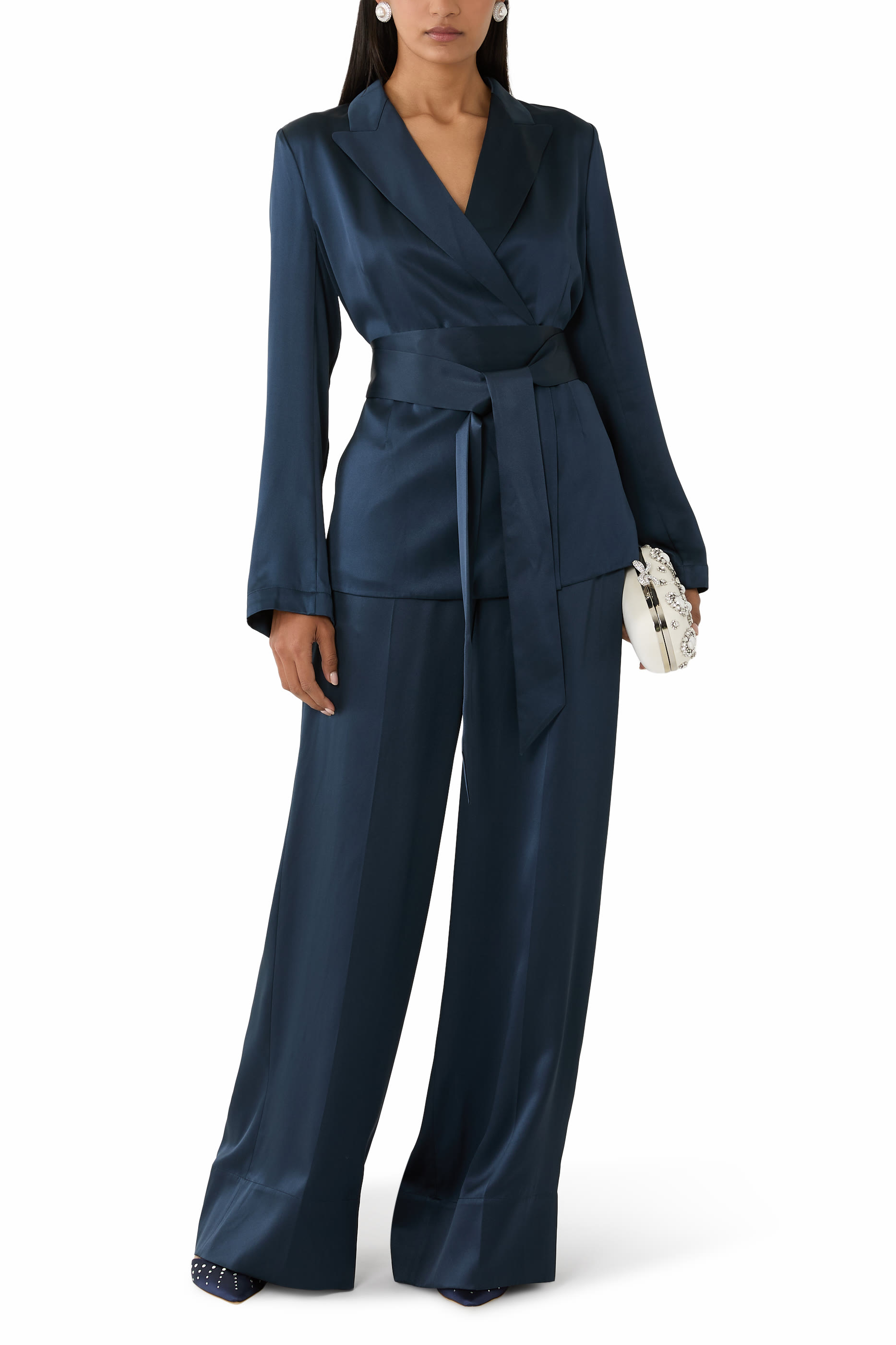 بنطال ديجون حرير ساتان