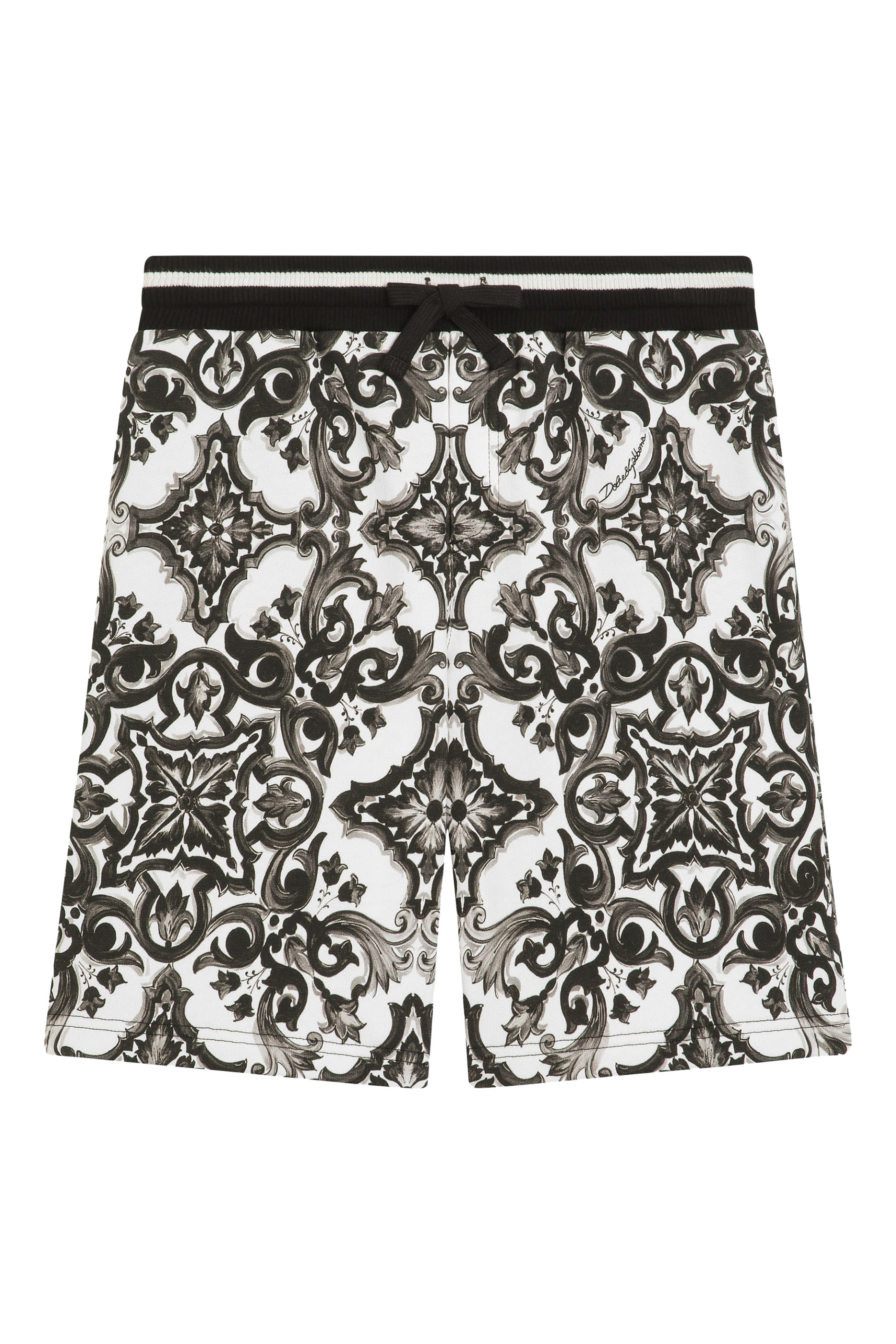 شورت برمودا بنقشة مايوليكا صوف للأطفال