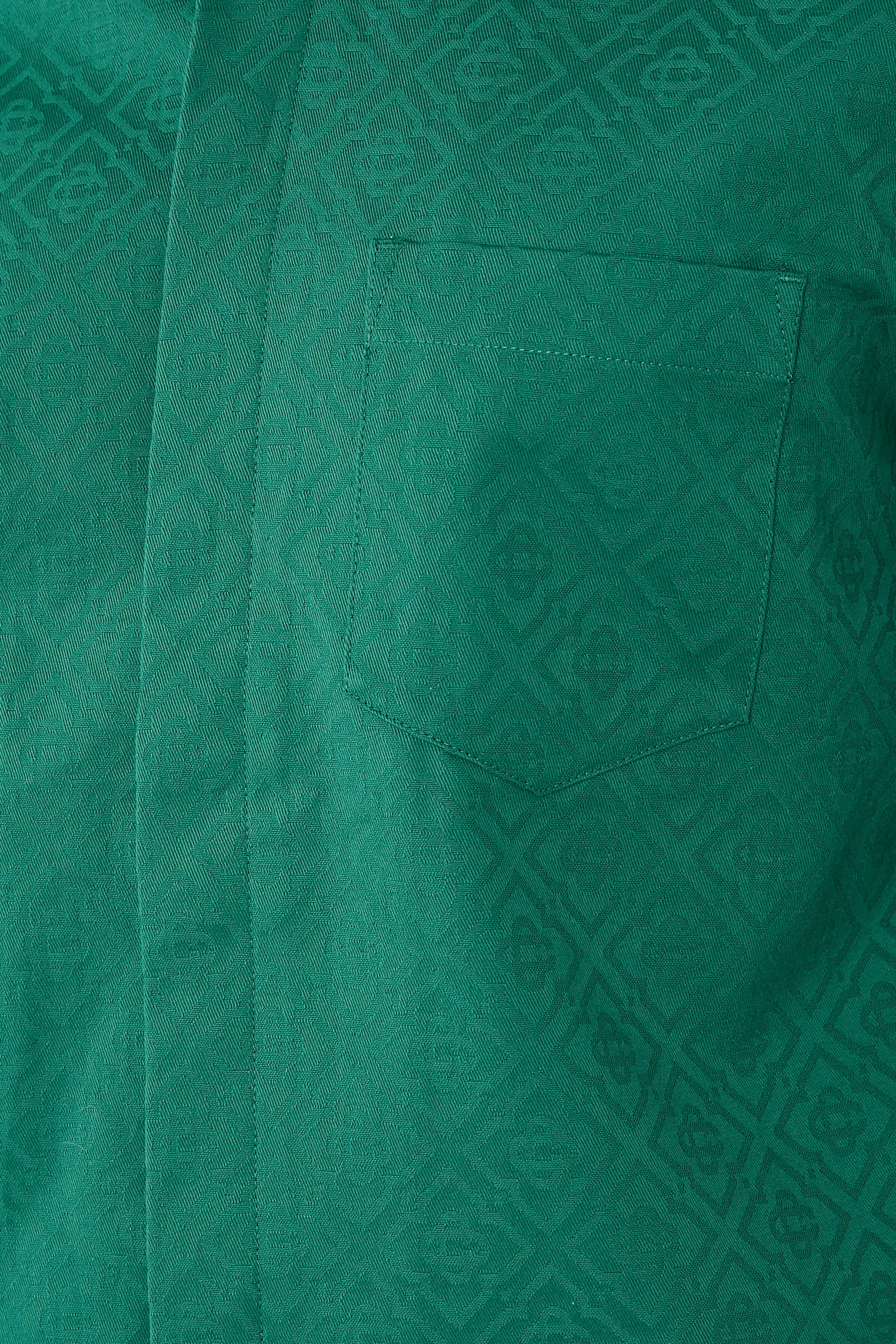 قميص بأكمام قصيرة وحرف شعار الماركة قطن وجاكار