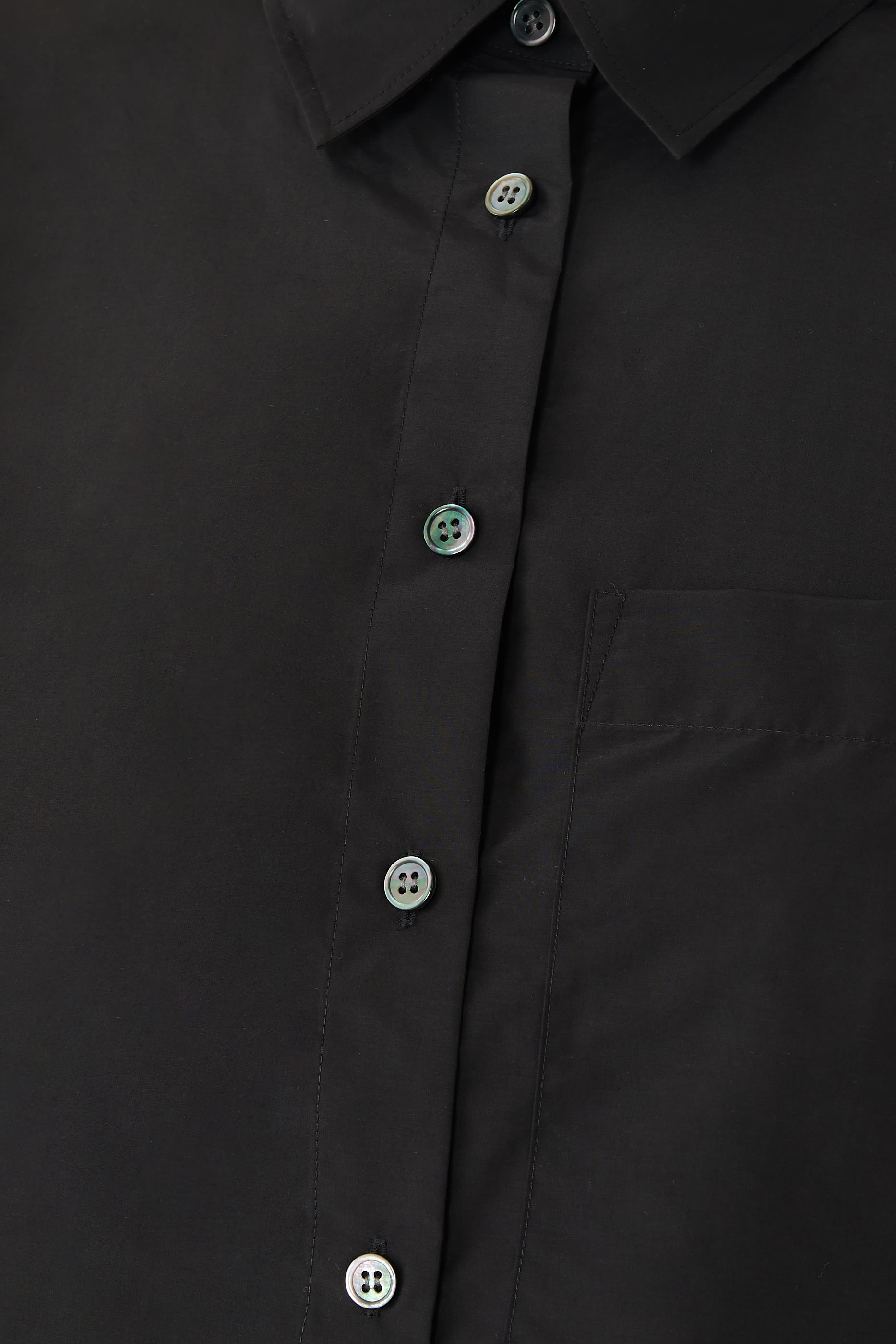 قميص بجيب خارجي مزيج قطن