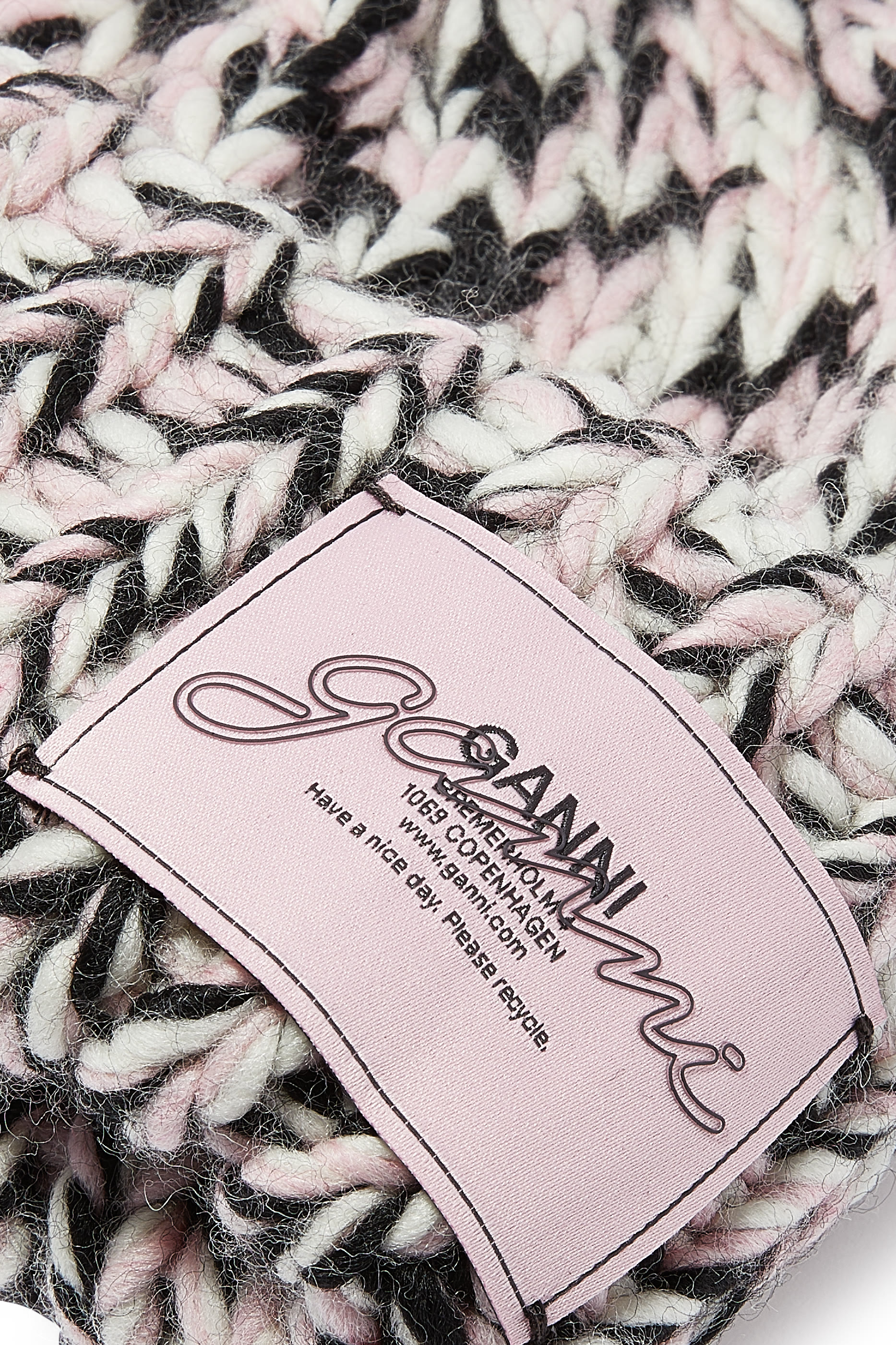 قبعة بيني منسوجة يدويا صوف