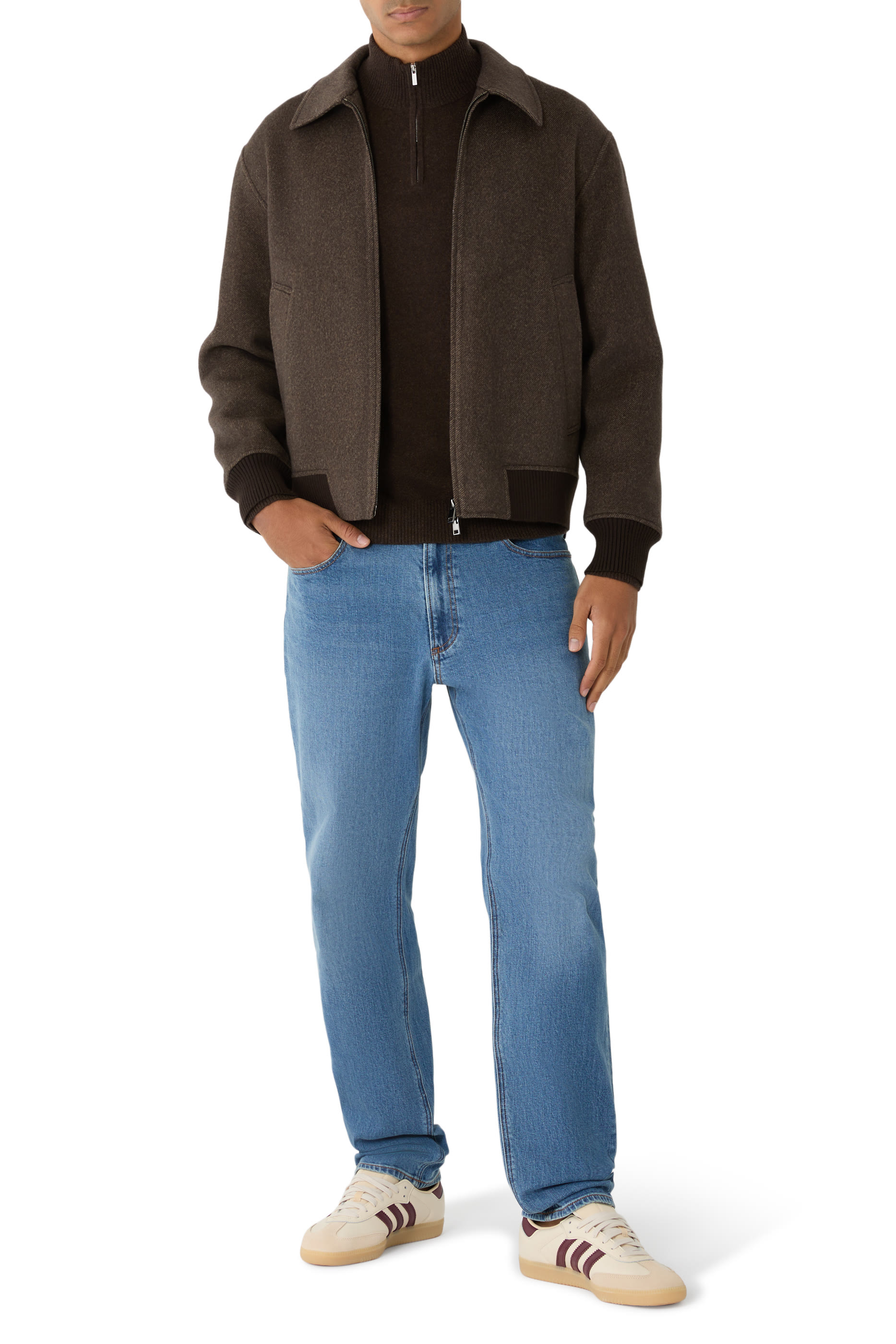 بنطال جينز بقصة عادية دنيم مطاطي