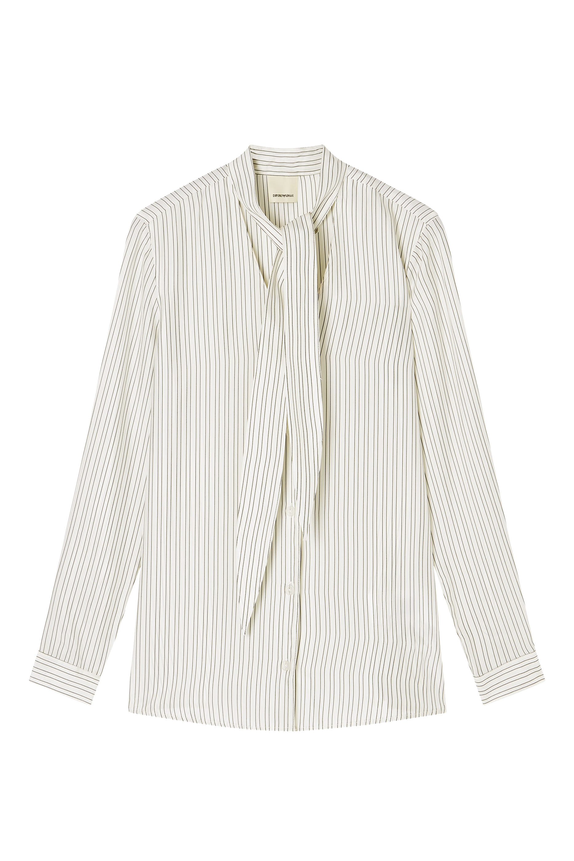 Eagle Club Cupro Blend Scarf Collar Shirt