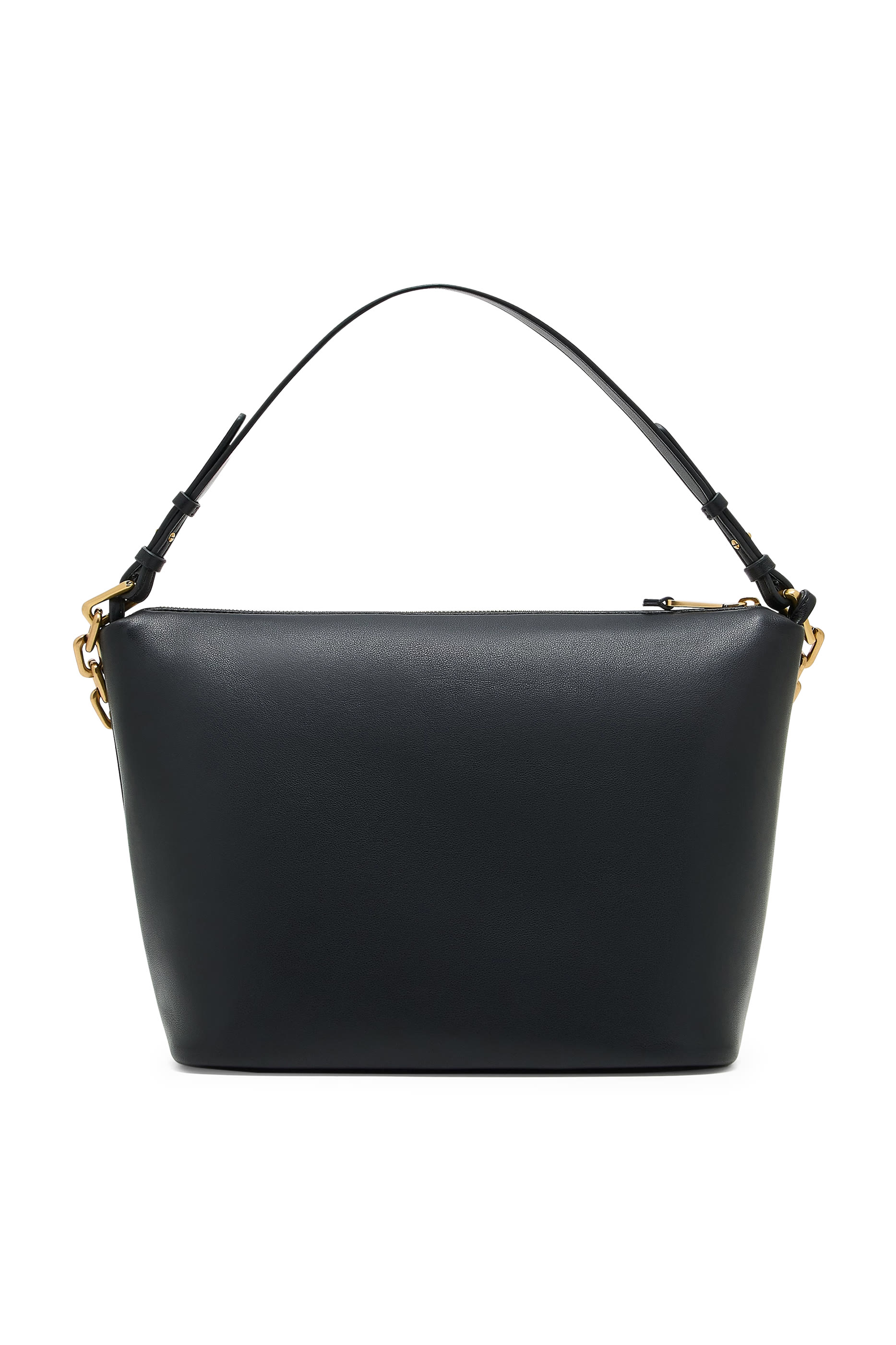 حقيبة هوبو متوسطة بسلسلة جلد