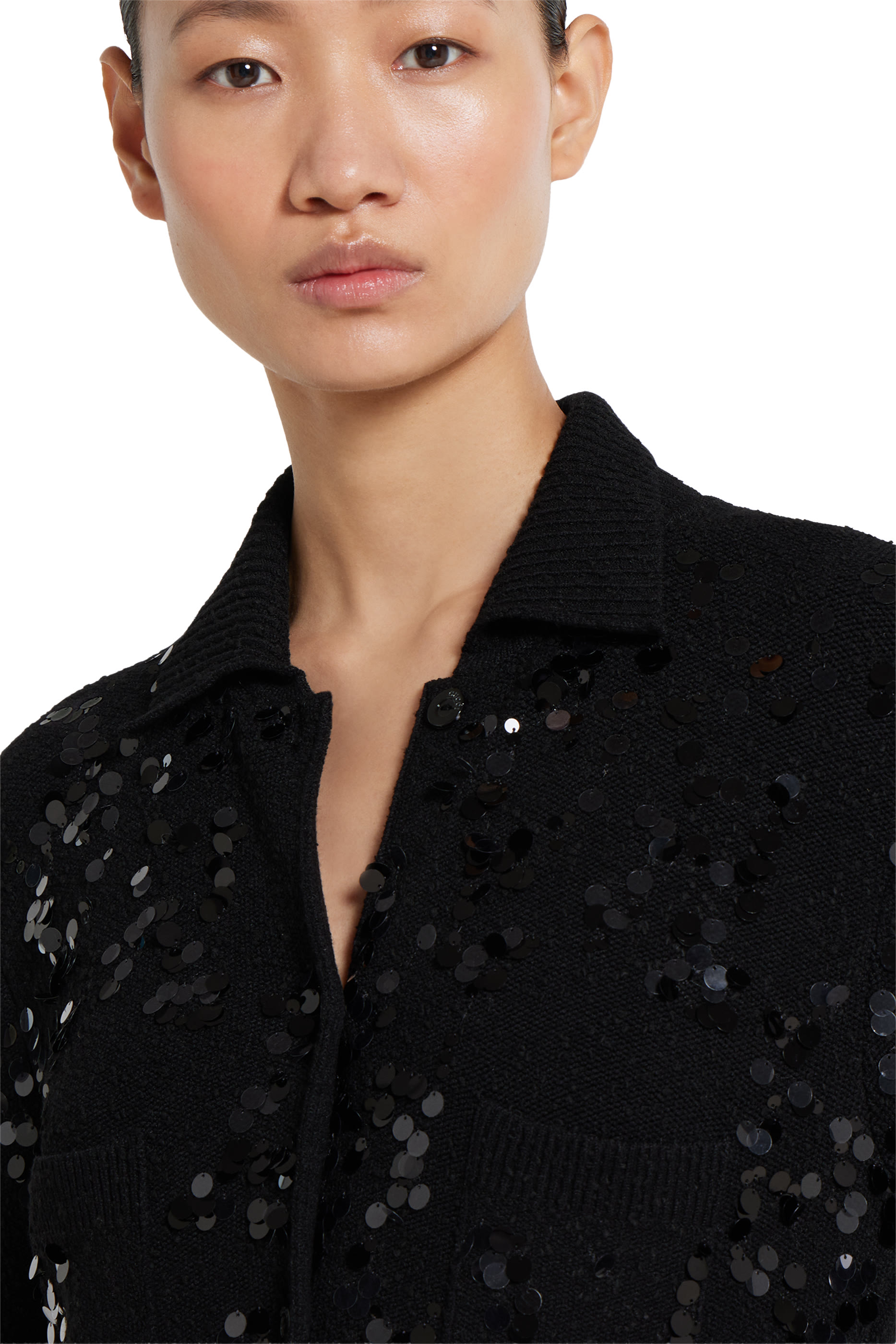 فستان بولو مزيج تويد