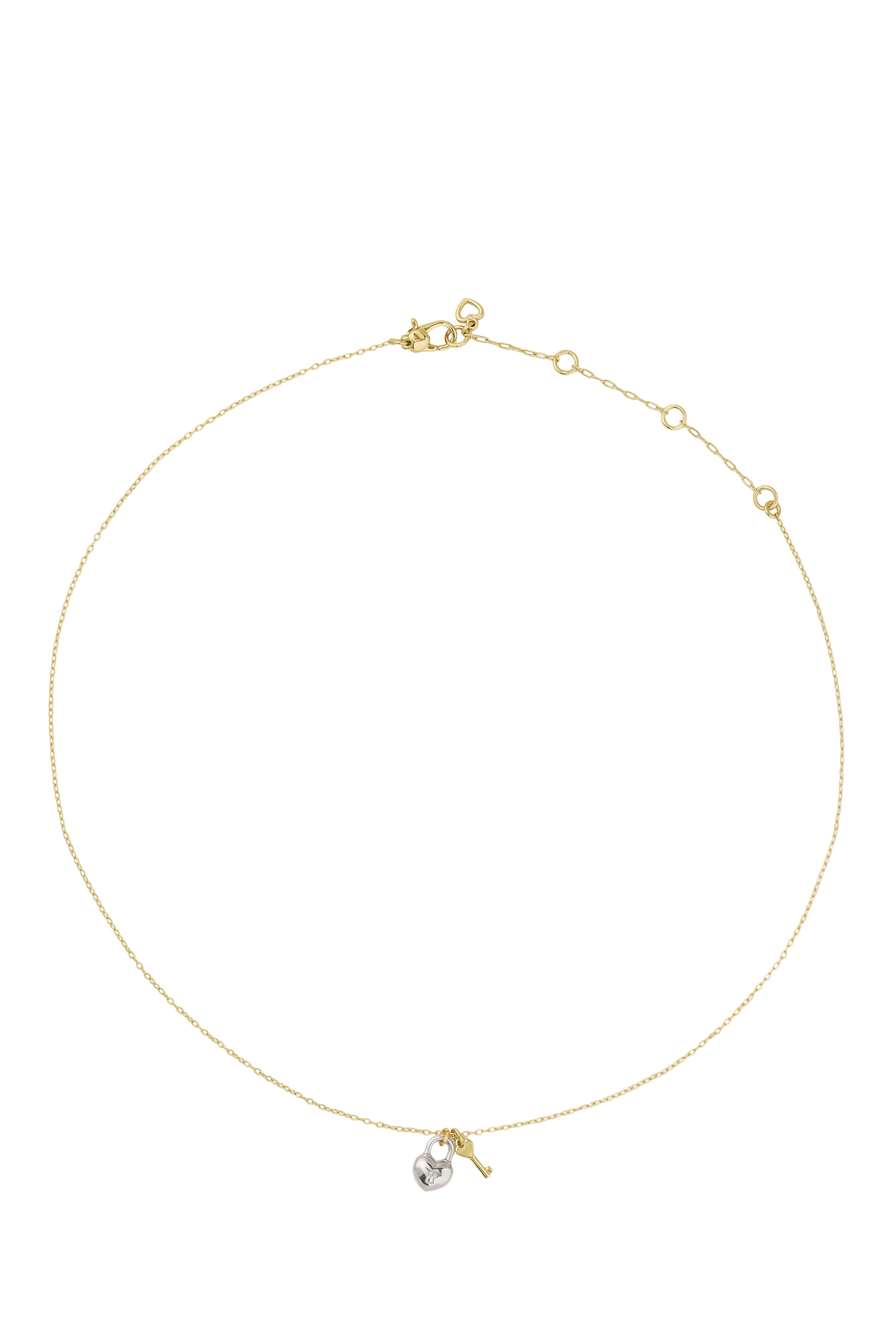 قلادة لوف يا بدلاية مرصعة بأحجار زركونيا مكعبة، معدن مطلي