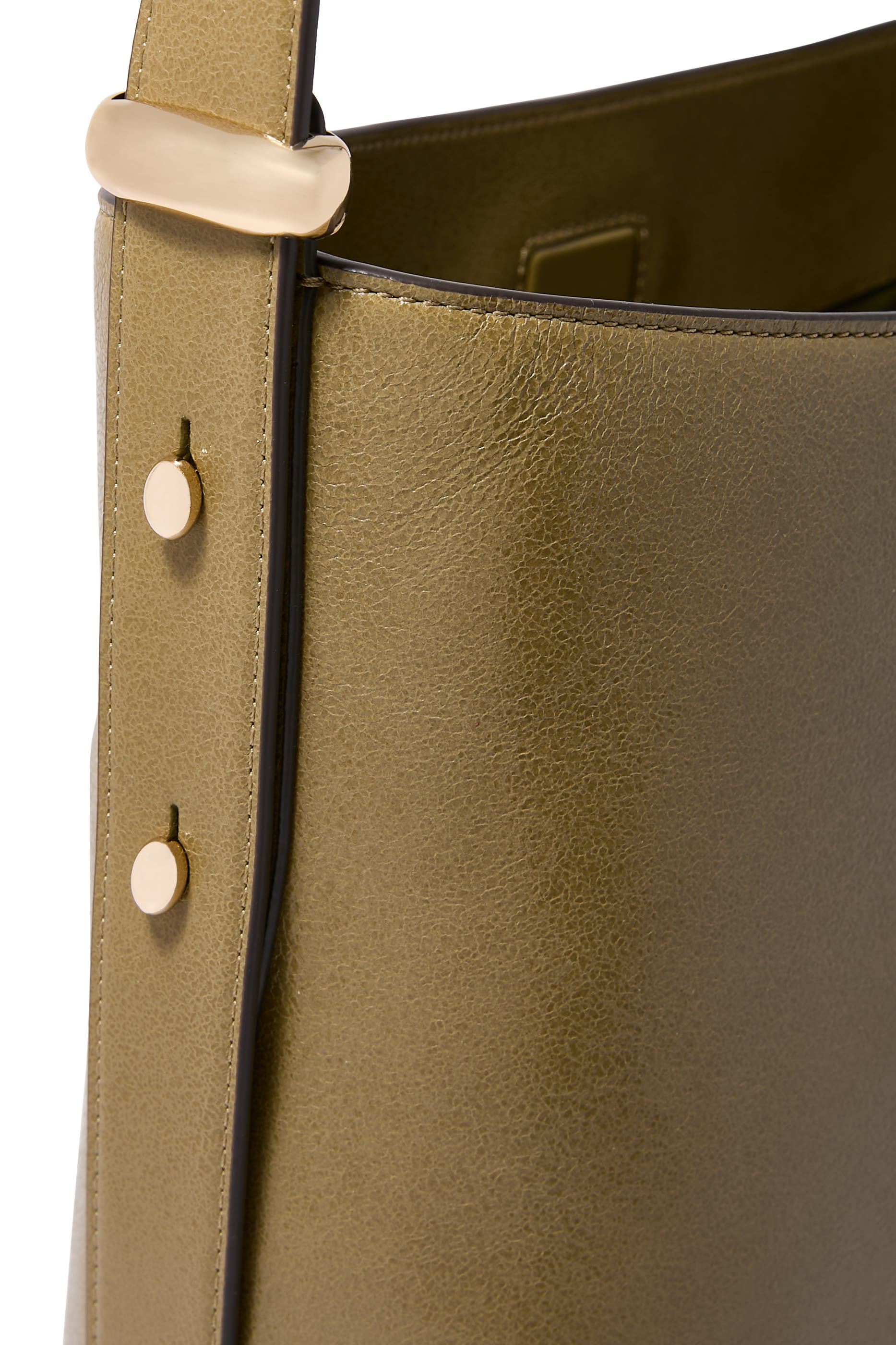 حقيبة باكيت هالو كبيرة جلد لامع