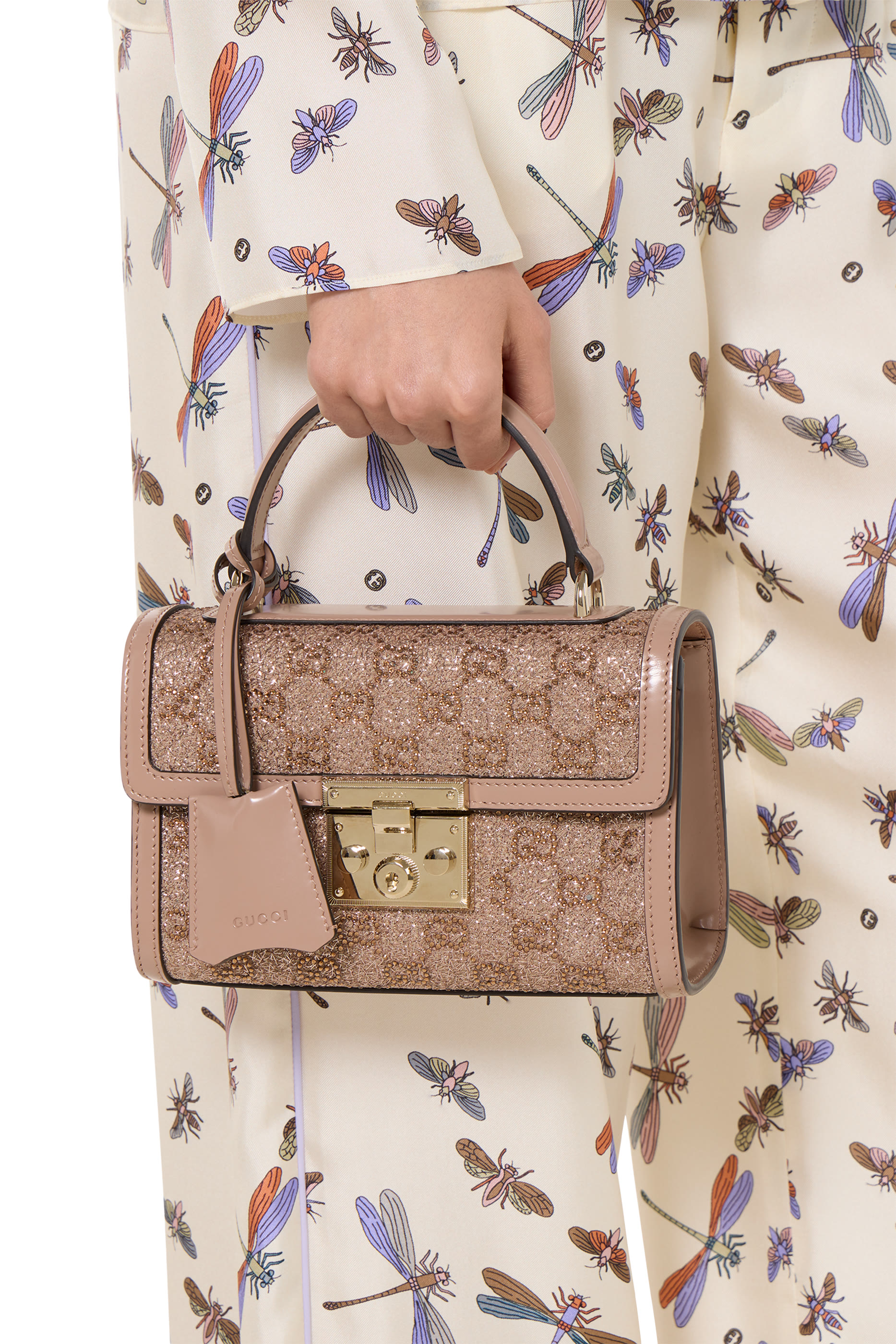 حقيبة صغيرة بيد علوية وقفل