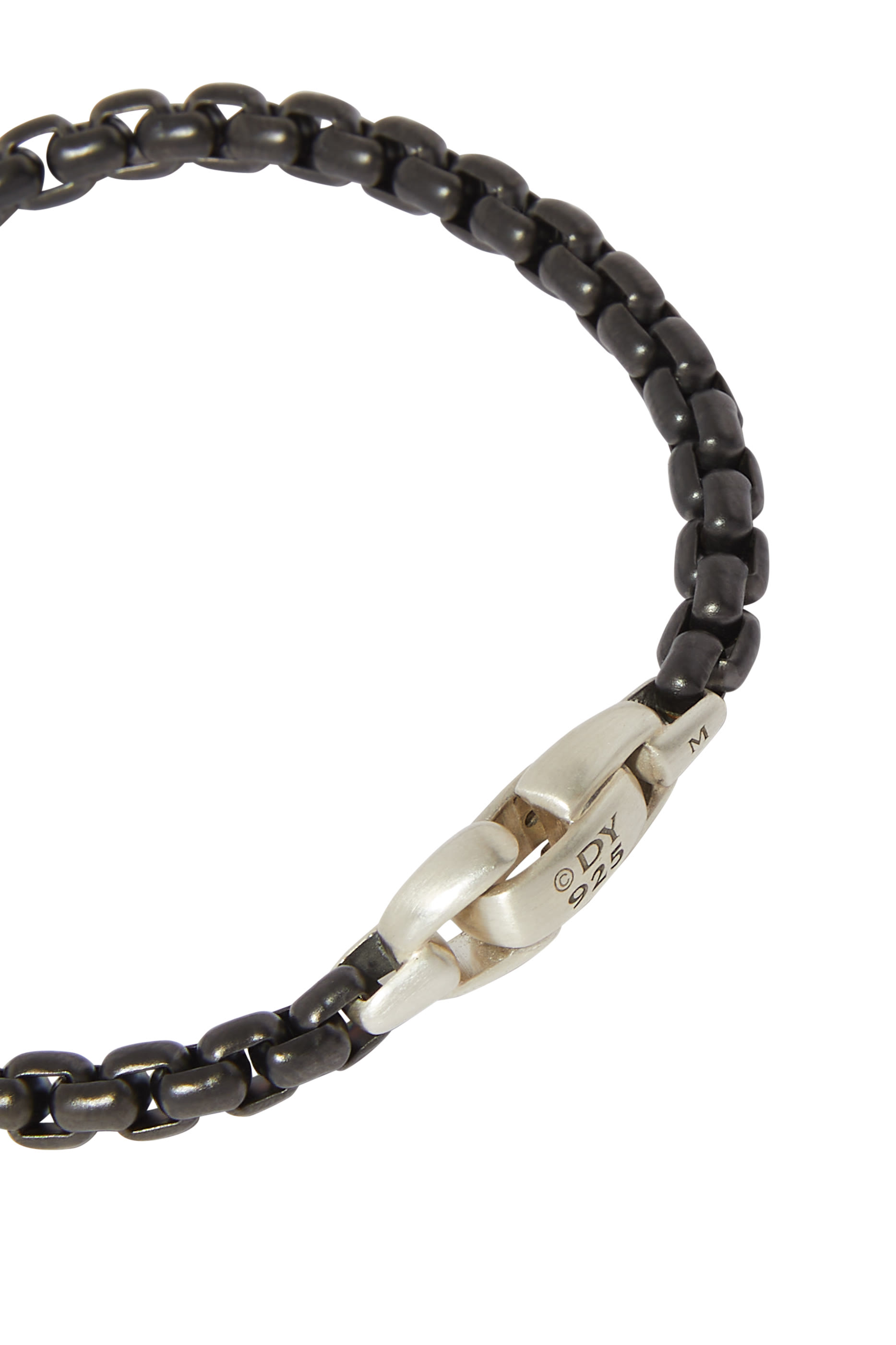 سوار بتصميم سلسلة ستانلس ستيل بحلقات مكعبة