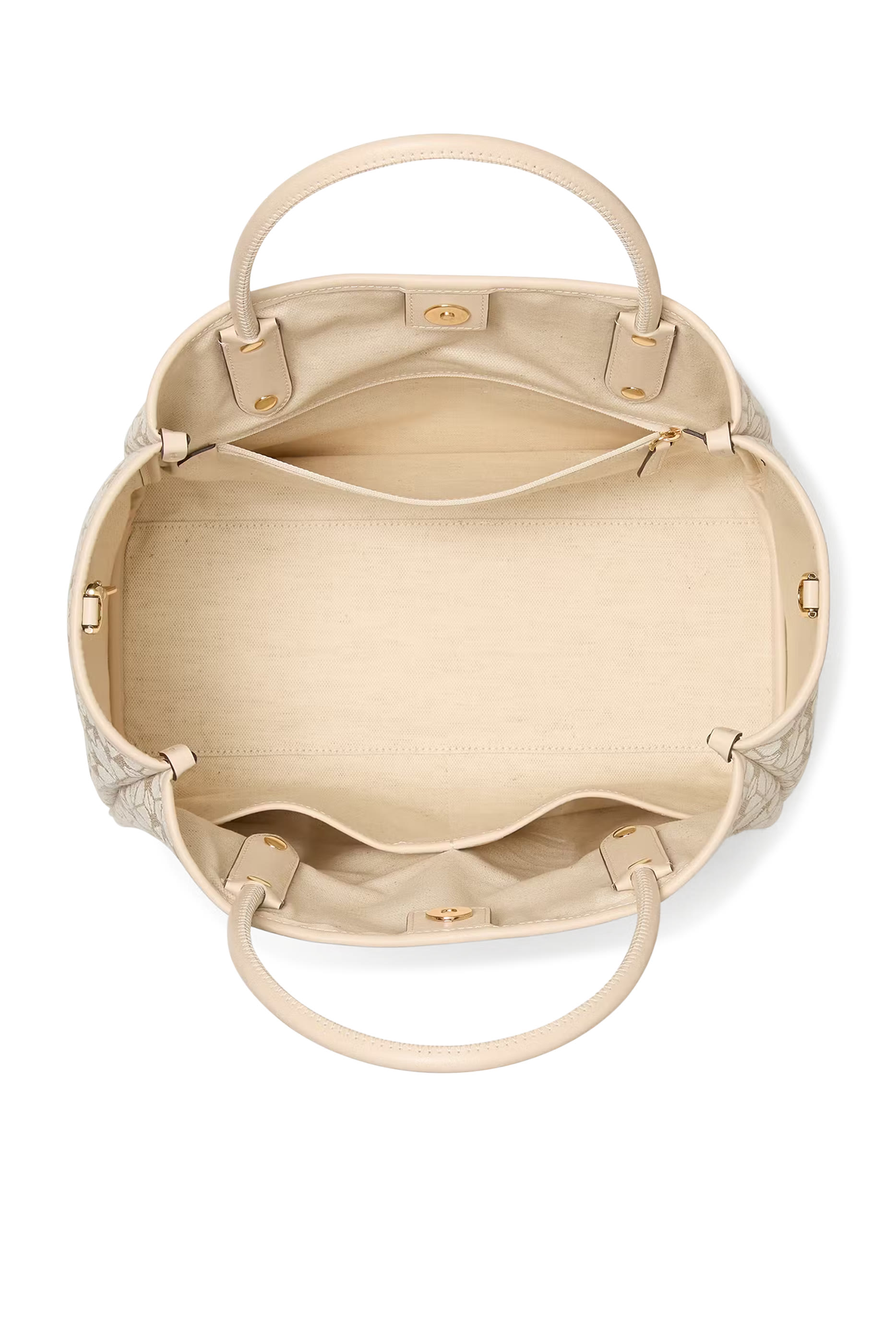 حقيبة يد متوسطة بنقشة زهور بالشكل البستوني حقيبة يد متوسطة بنقشة زهور بالشكل البستوني