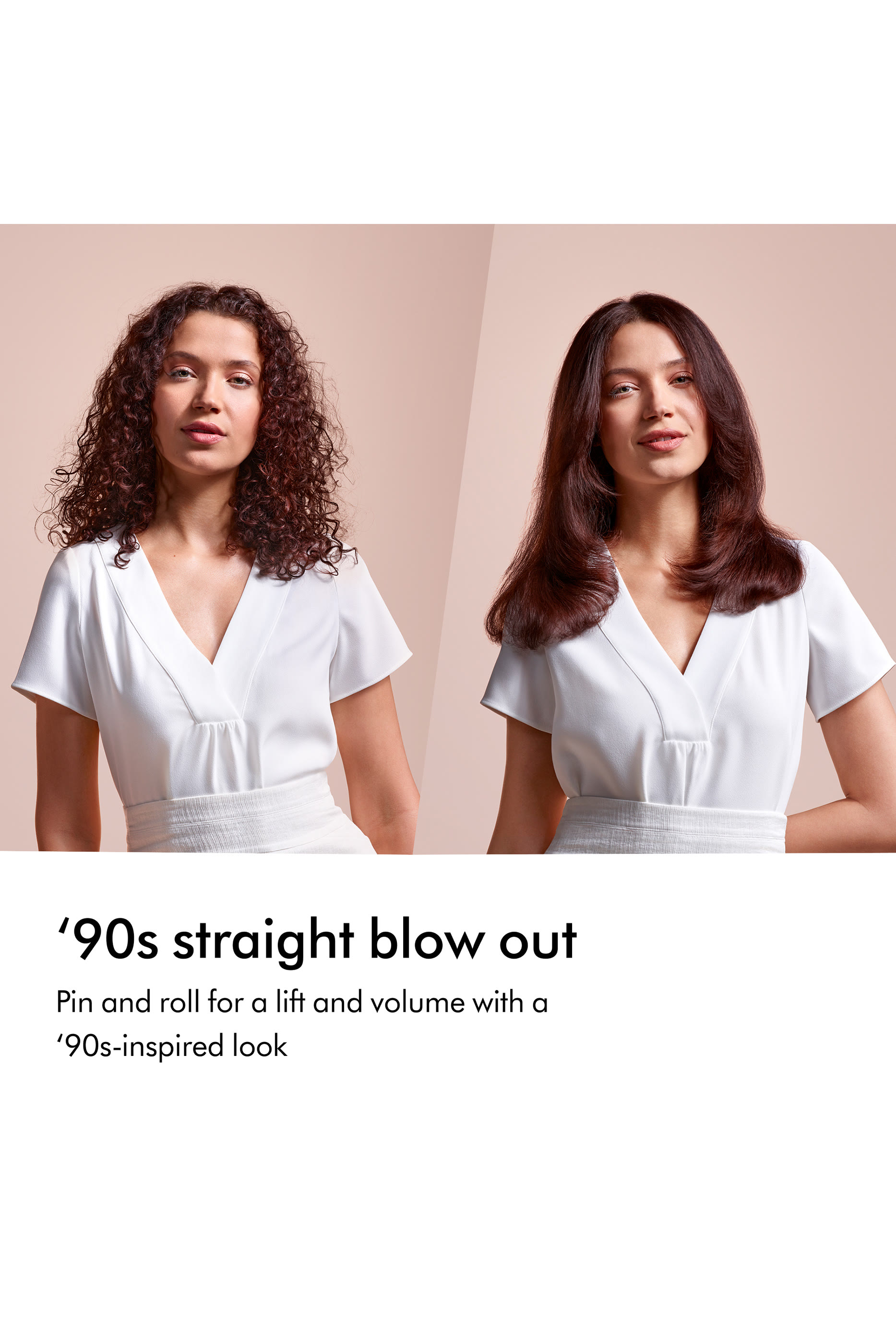 مكواة فرد شعر ايرستريت برونزي فراولي/وردي فاتح