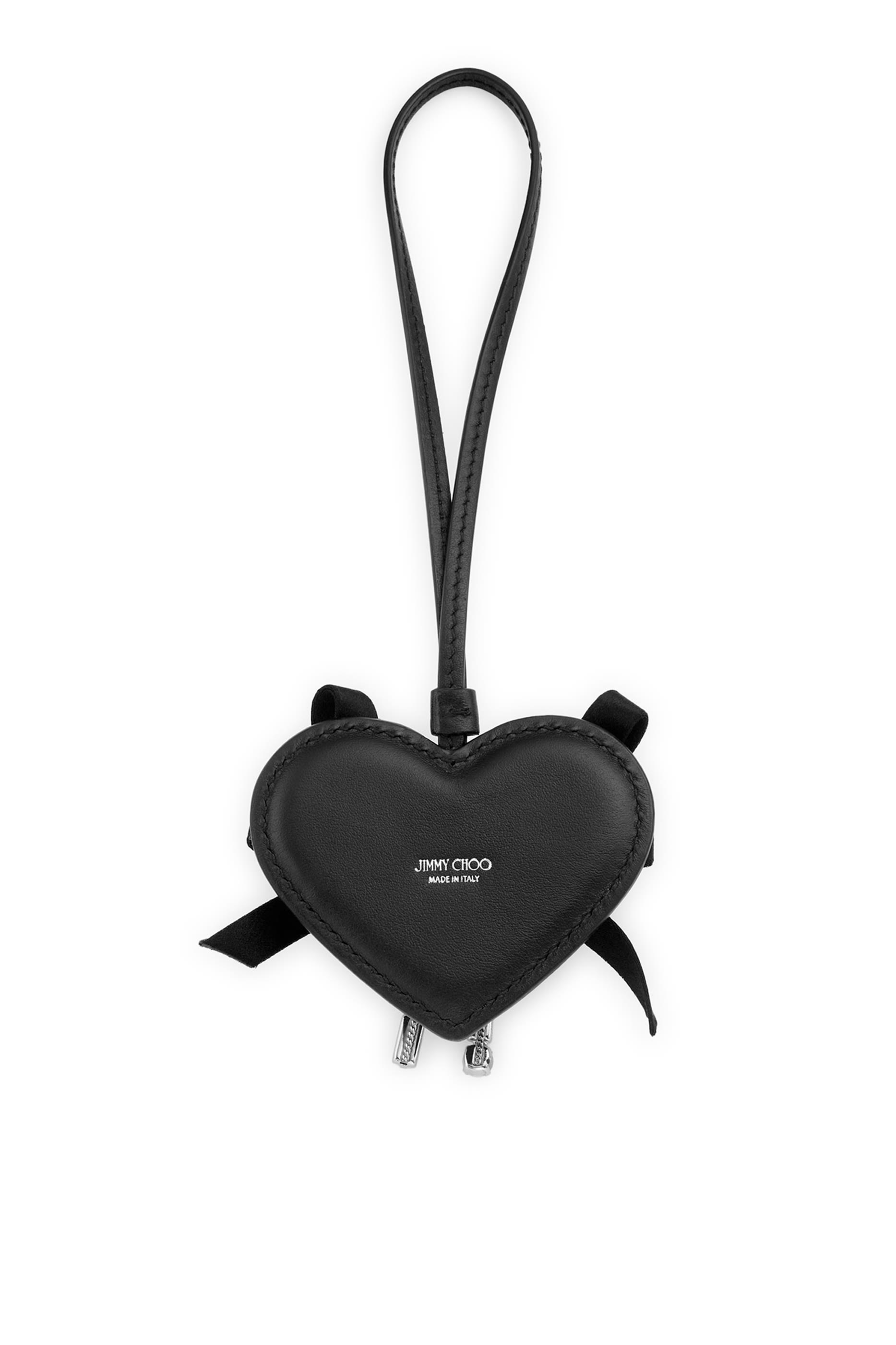 حلية حقيبة بتصميم قلب بفيونكة