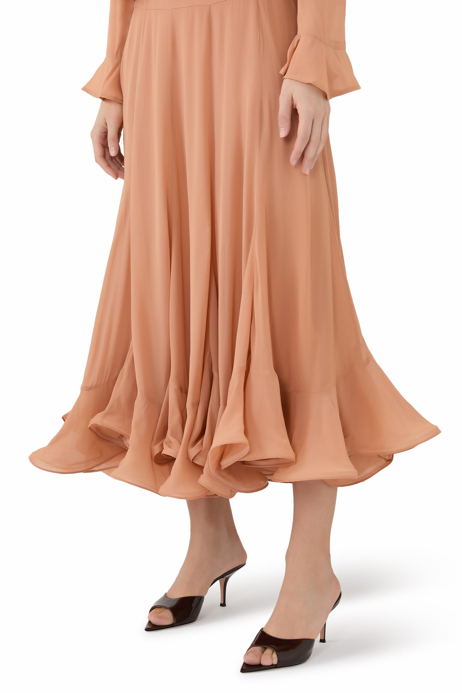 حذاء إيل 70 مفتوح جلد لامع