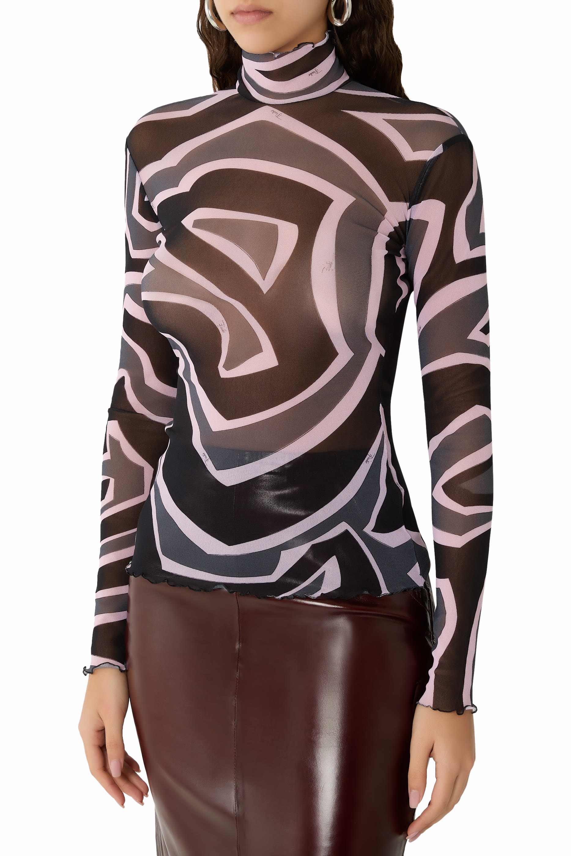 تيشيرت بنقشة تول