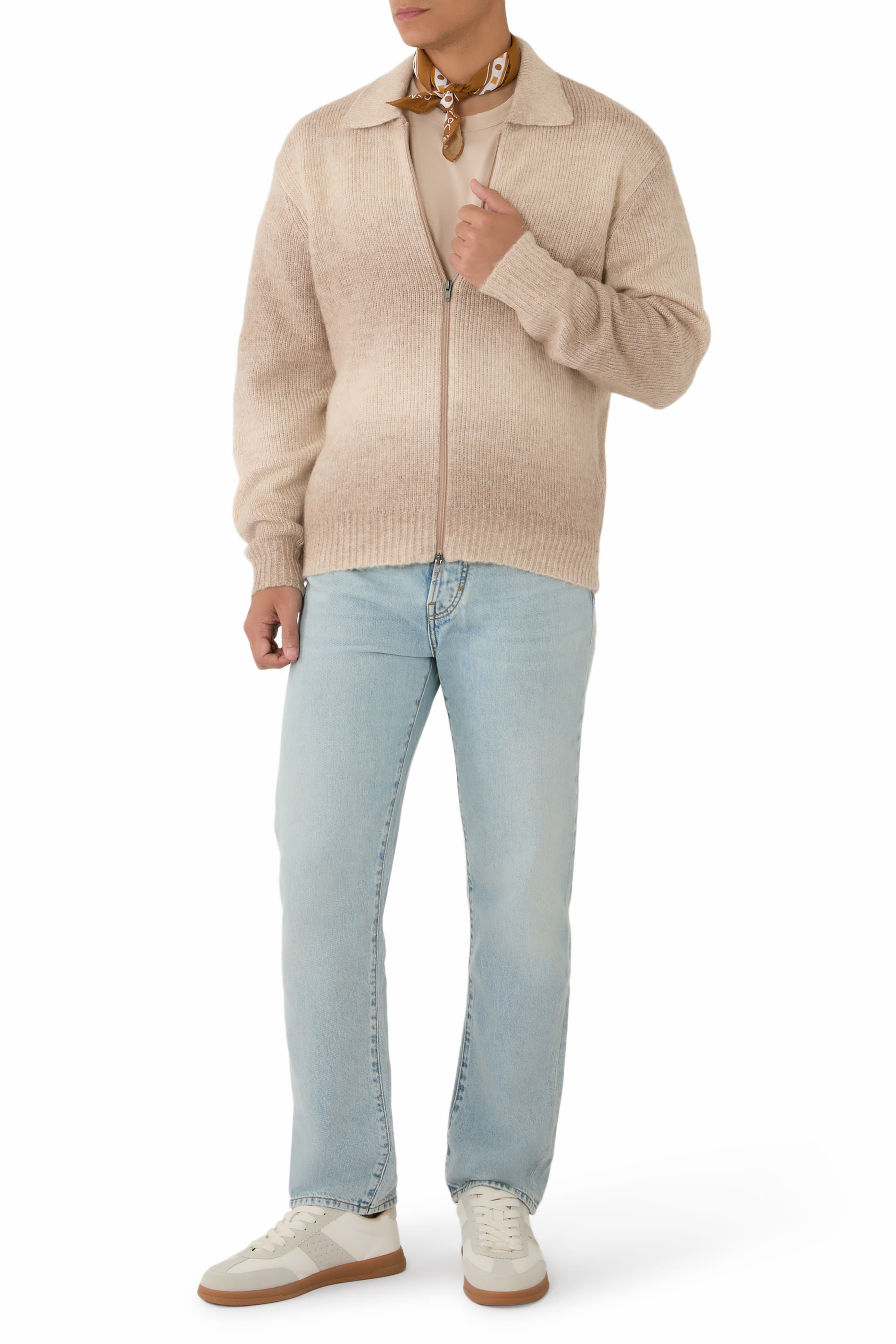 بنطال جينز ايدو بقصة ساق مستقيمة عادية بخمس جيوب