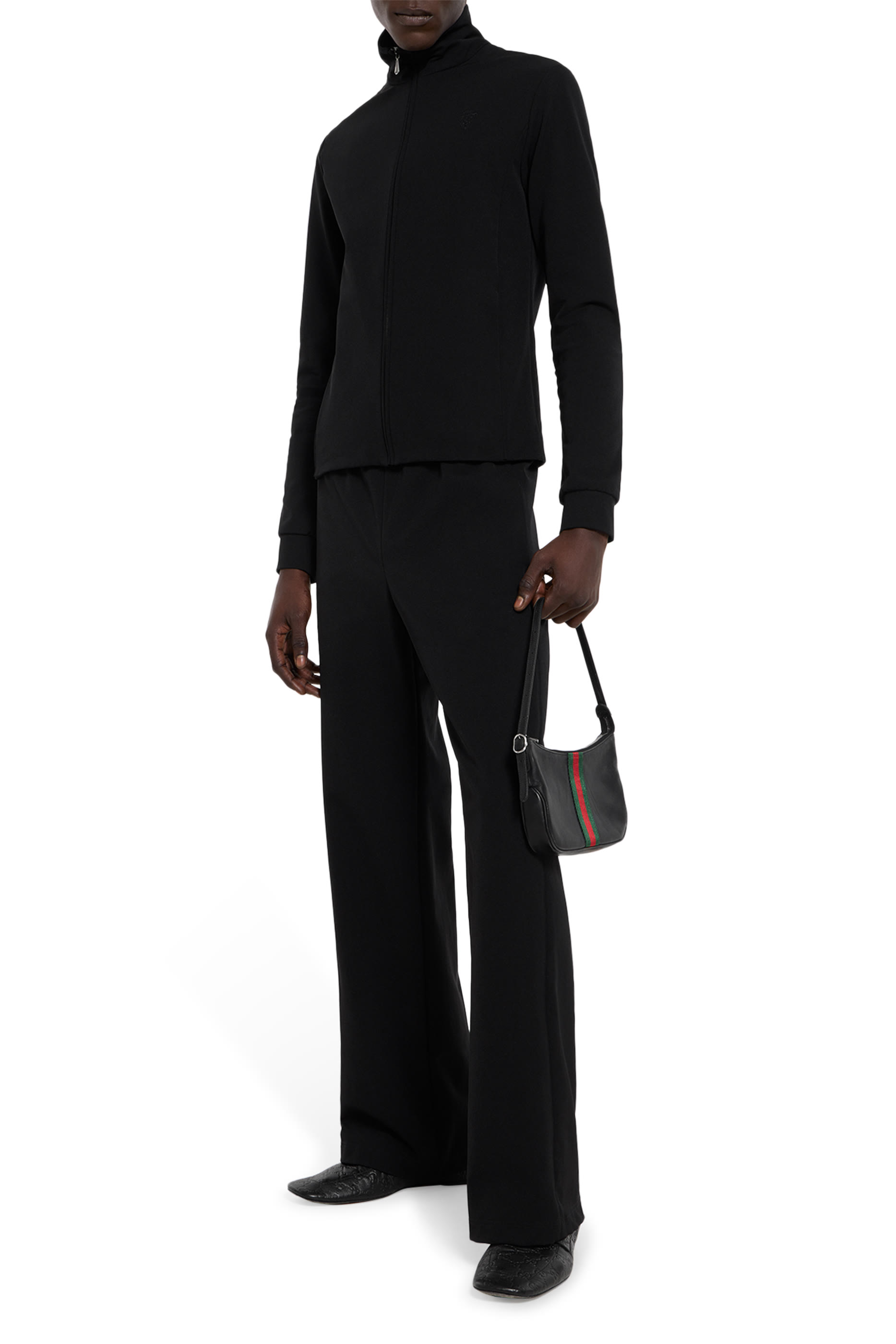 جاكيت بسحاب مطرز بشعار كريست