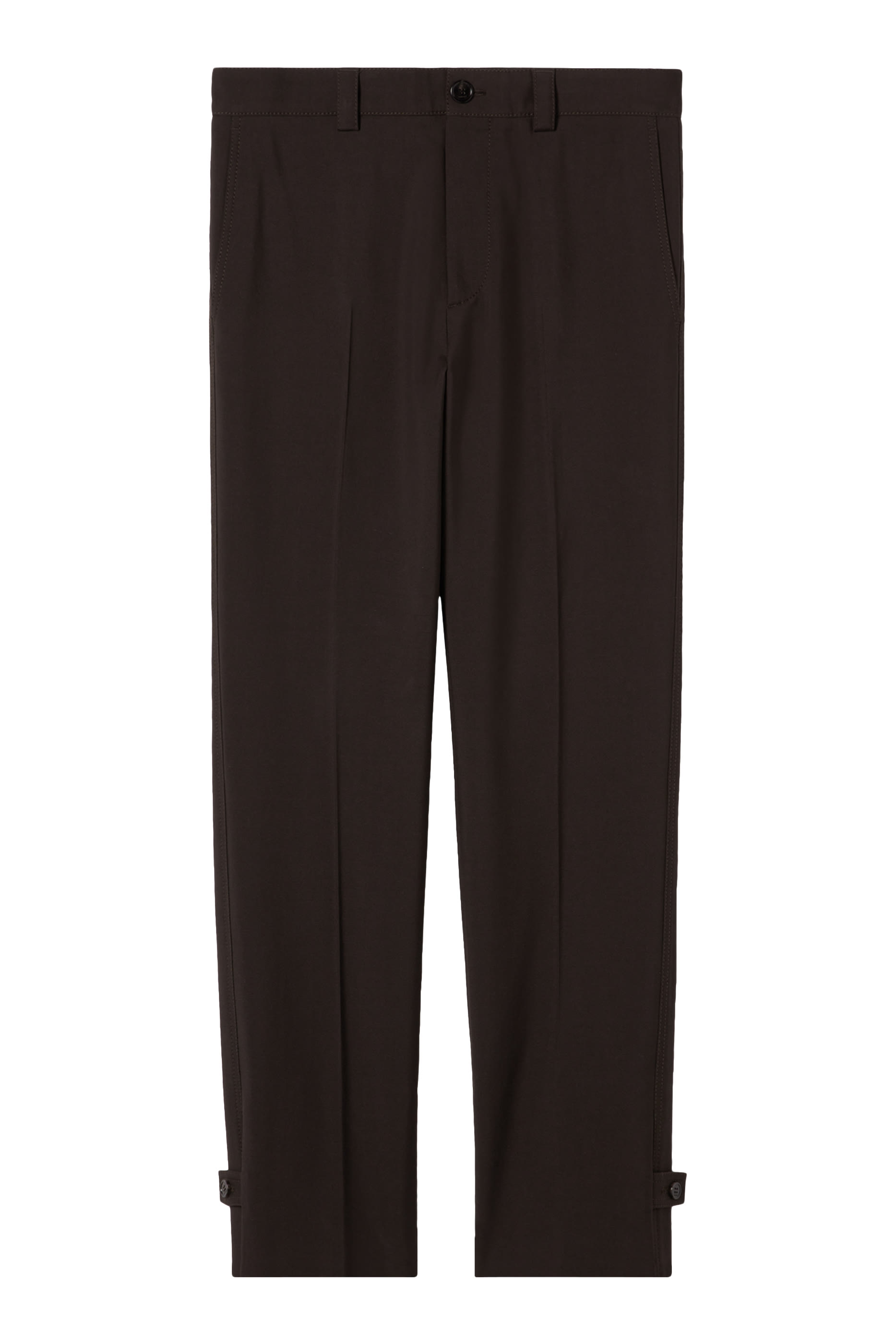 بنطال بشعار الماركة صوف غابردين