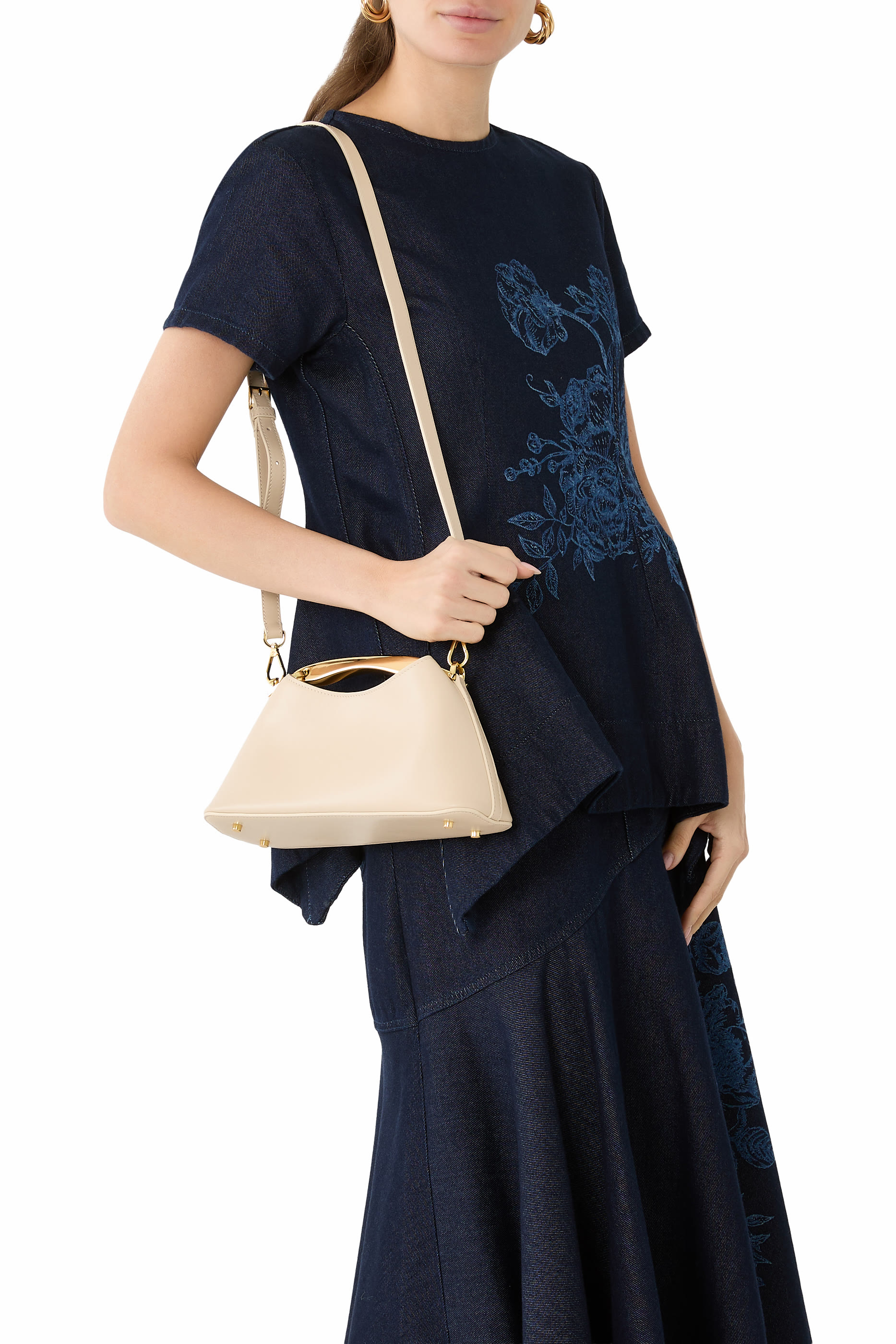 حقيبة بومرنغ صغيرة جلد