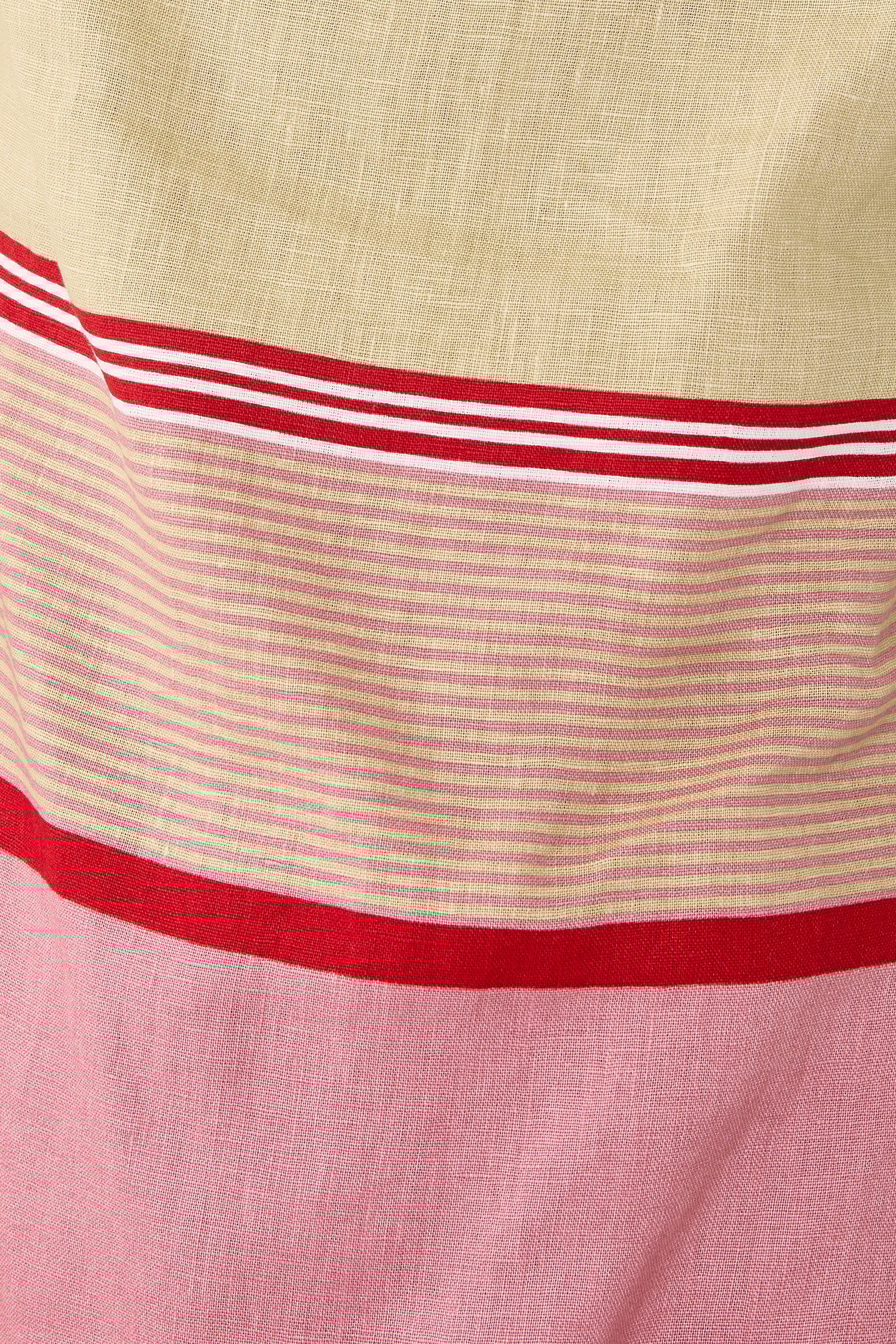 فستان فلور قصير بنقشة مخططة