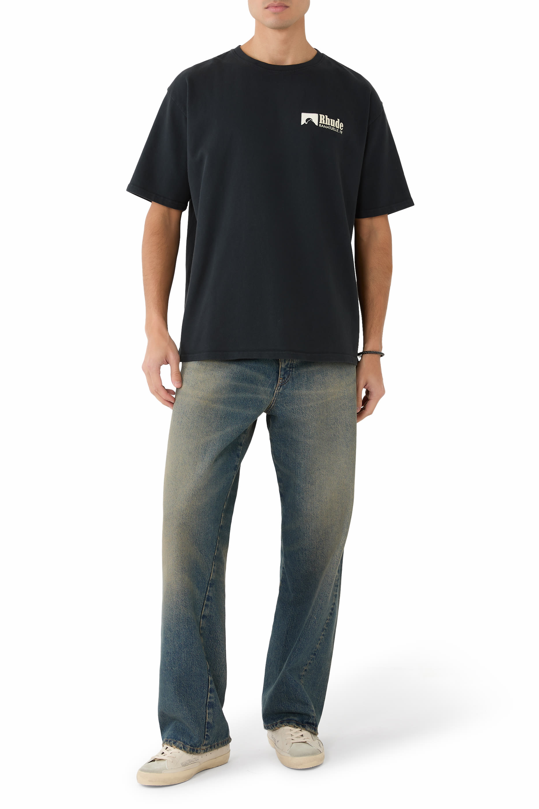 تيشيرت بنقشة شعار الماركة