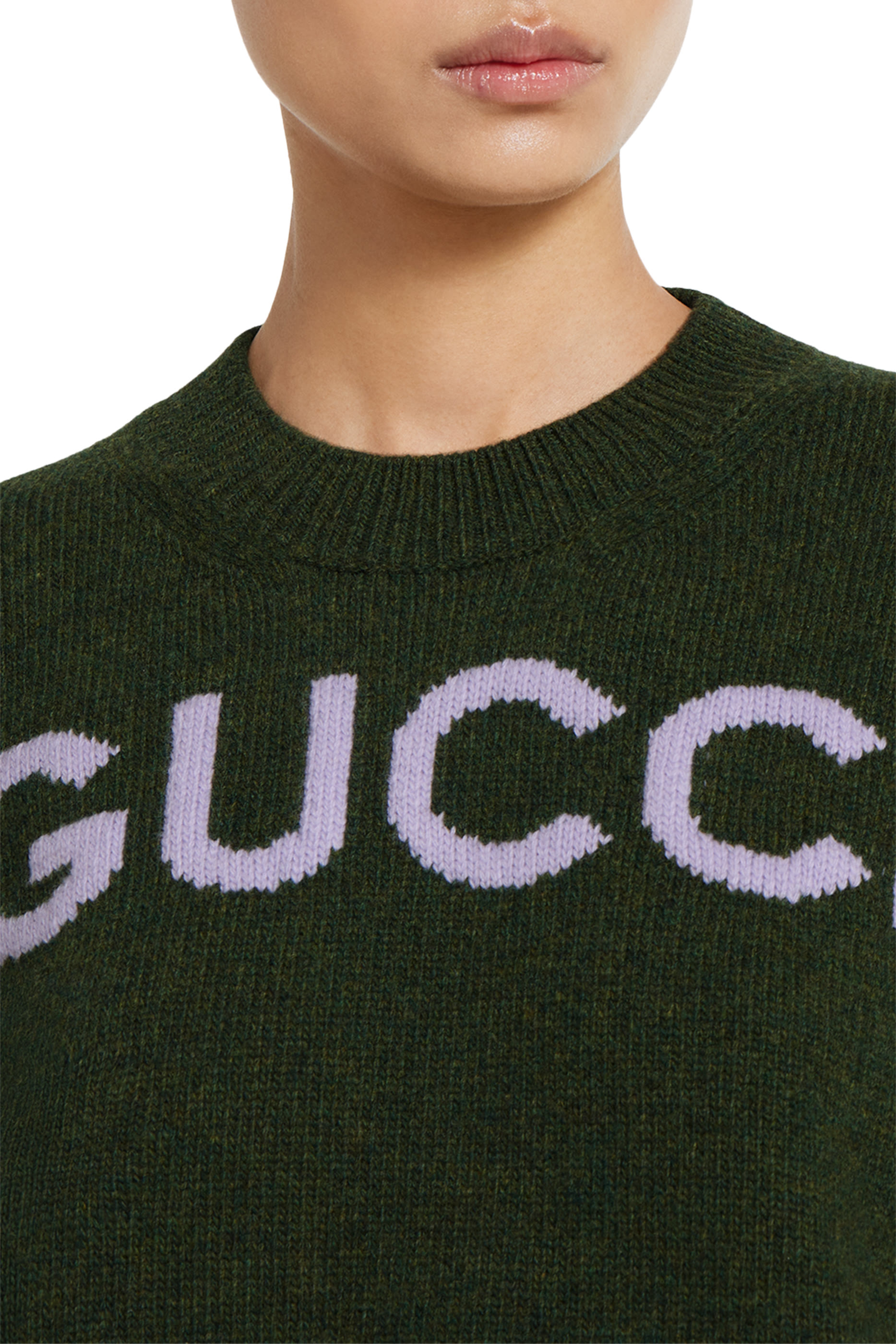 بلوزة بشعار الماركة صوف