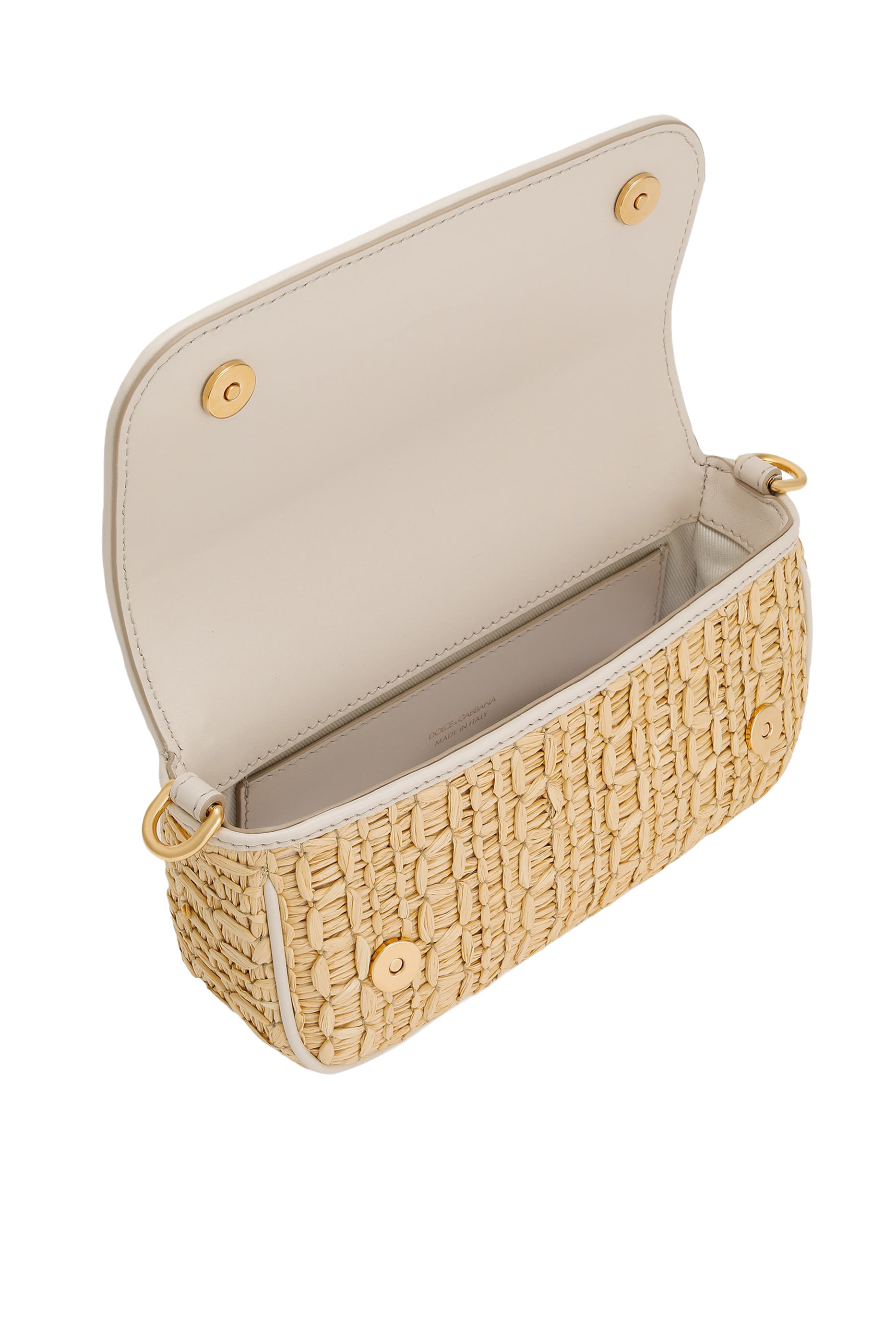 حقيبة كتف رافيا كروشيه