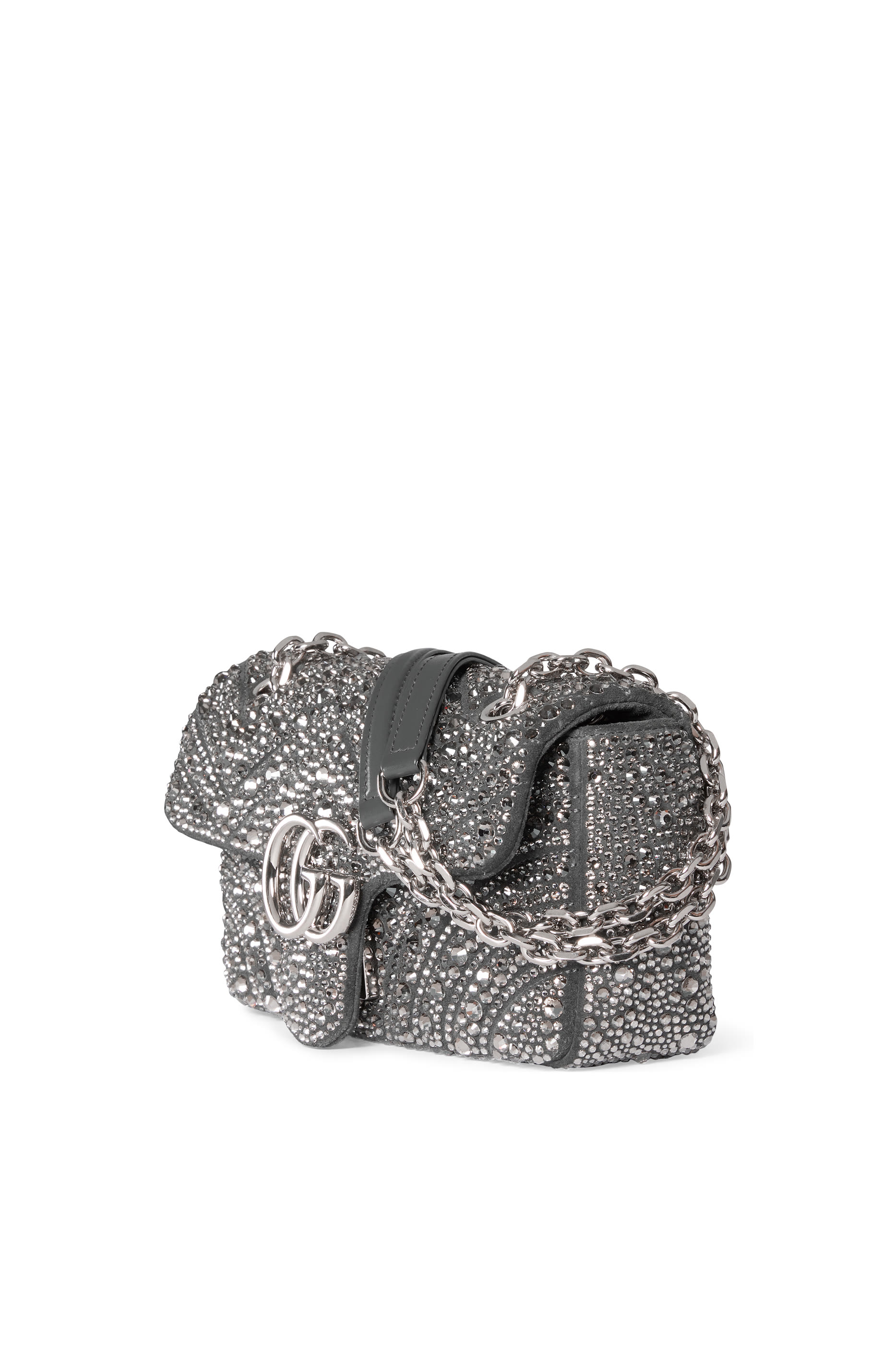 حقيبة كتف مارمونت صغيرة مرصعة بكريستال