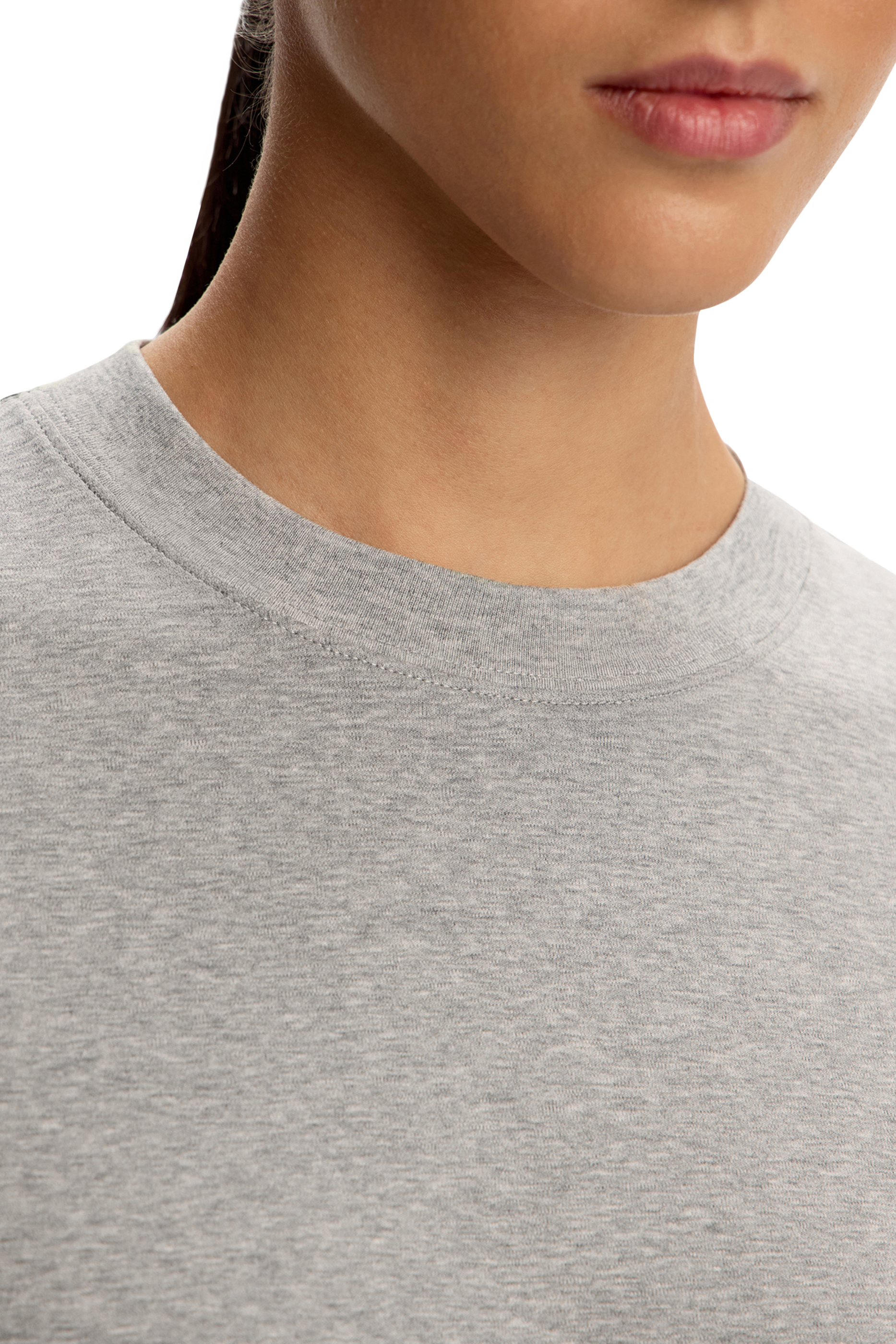 فستان بنمط تيشيرت قطن ممرسر