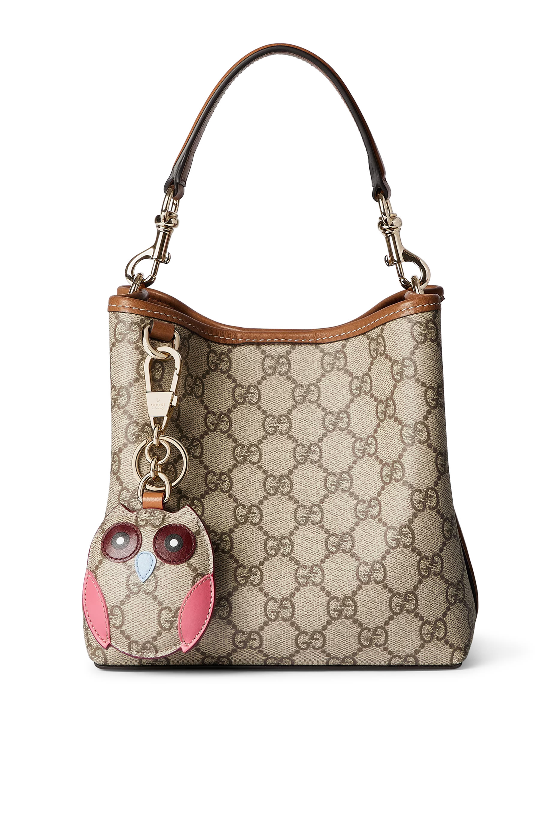 حقيبة باكيت صغيرة بنقشة حرفي شعار الماركة