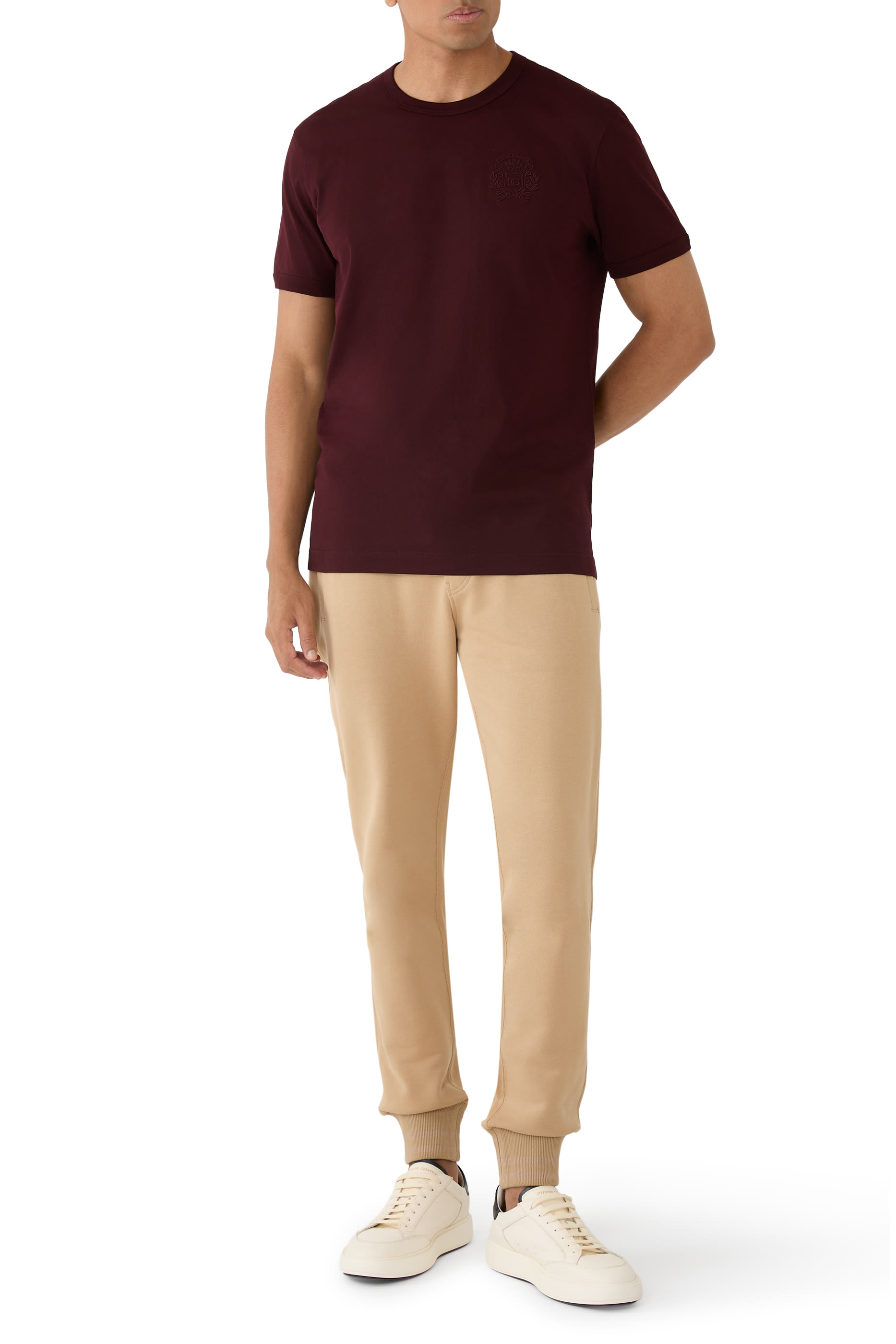 تيشيرت برقعة شعار الماركة قطن