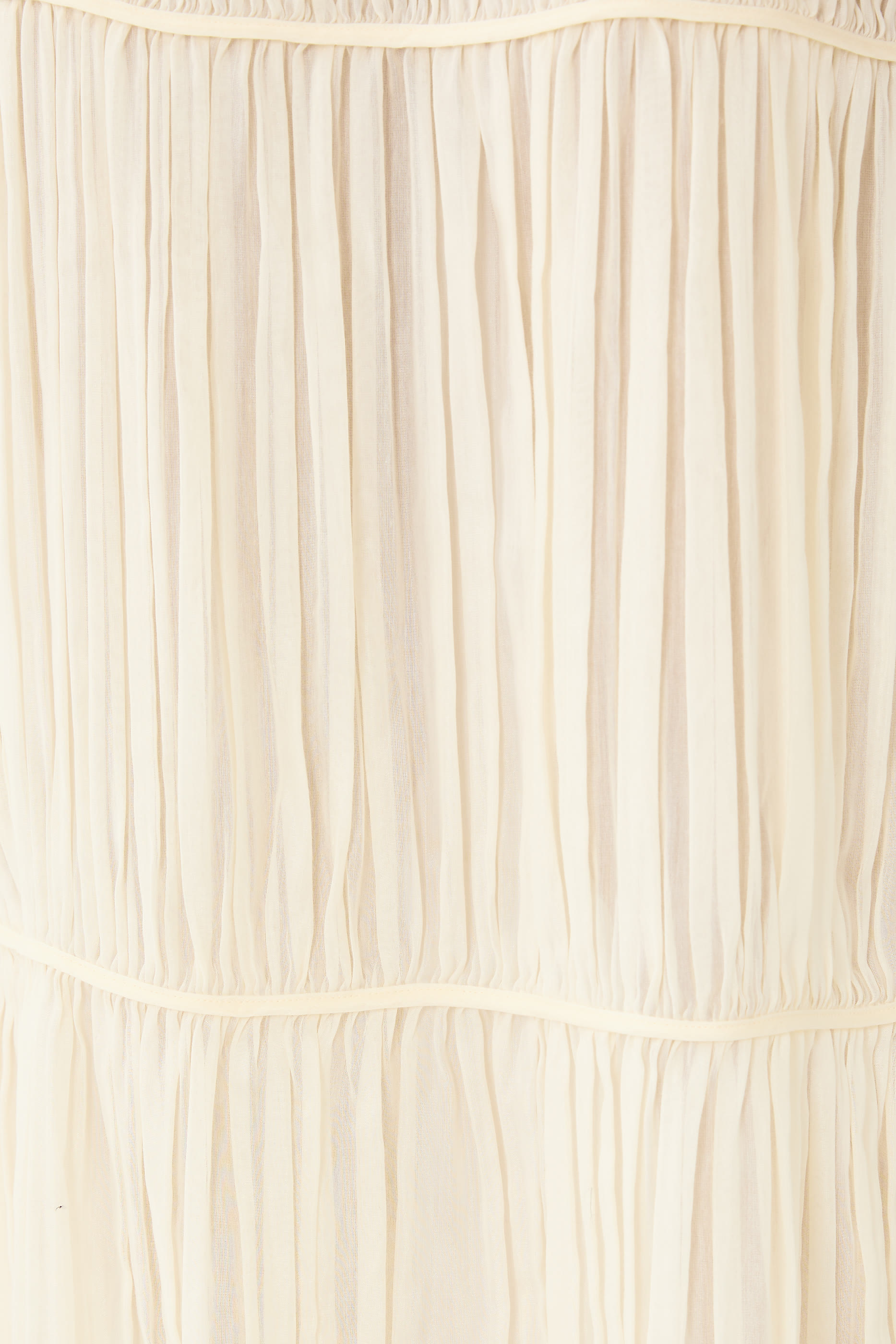 Tabitha Pleated Cotton Silk Midi Dress