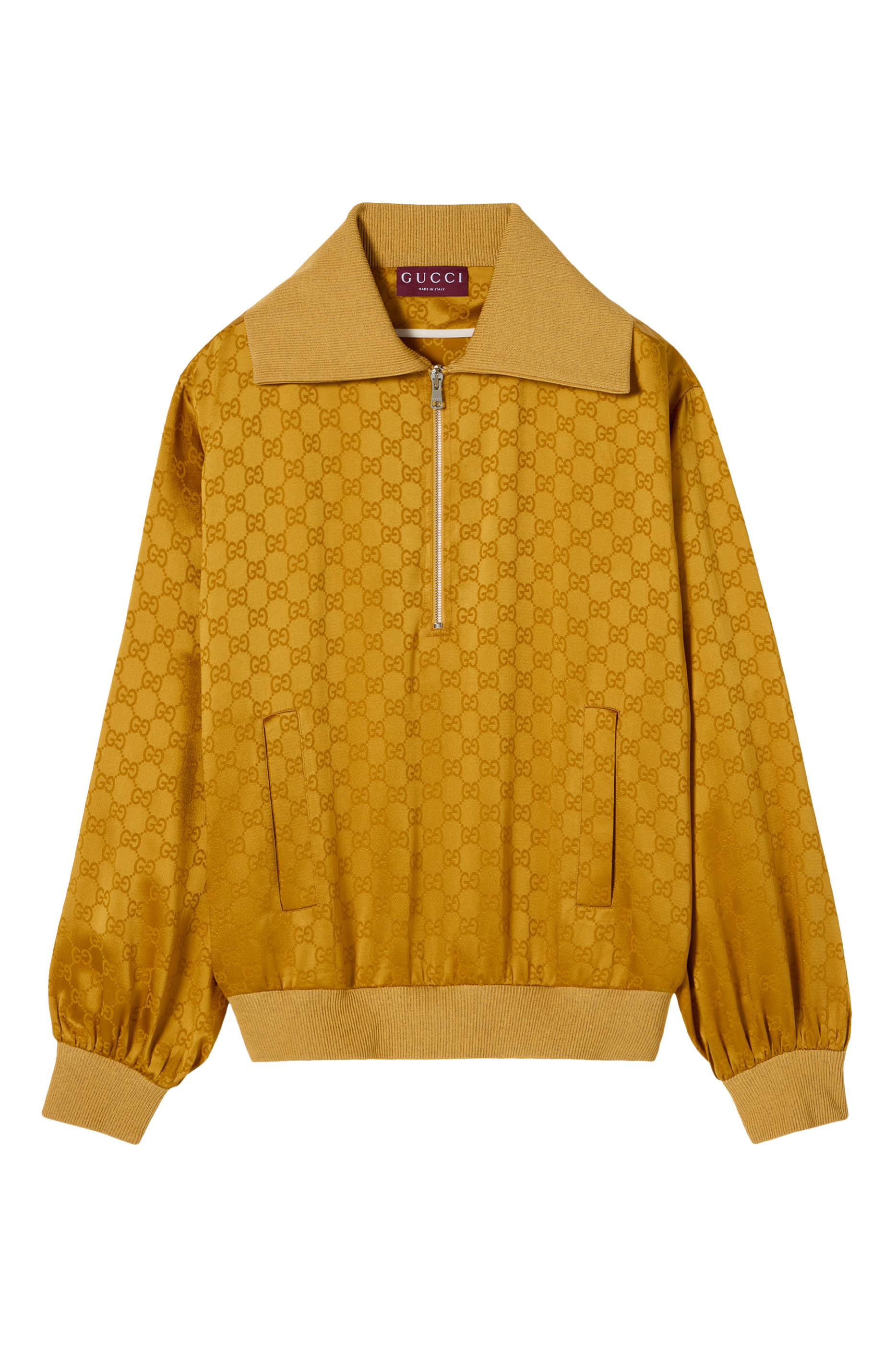 كنزة أسيتات جاكار بشعار الماركة