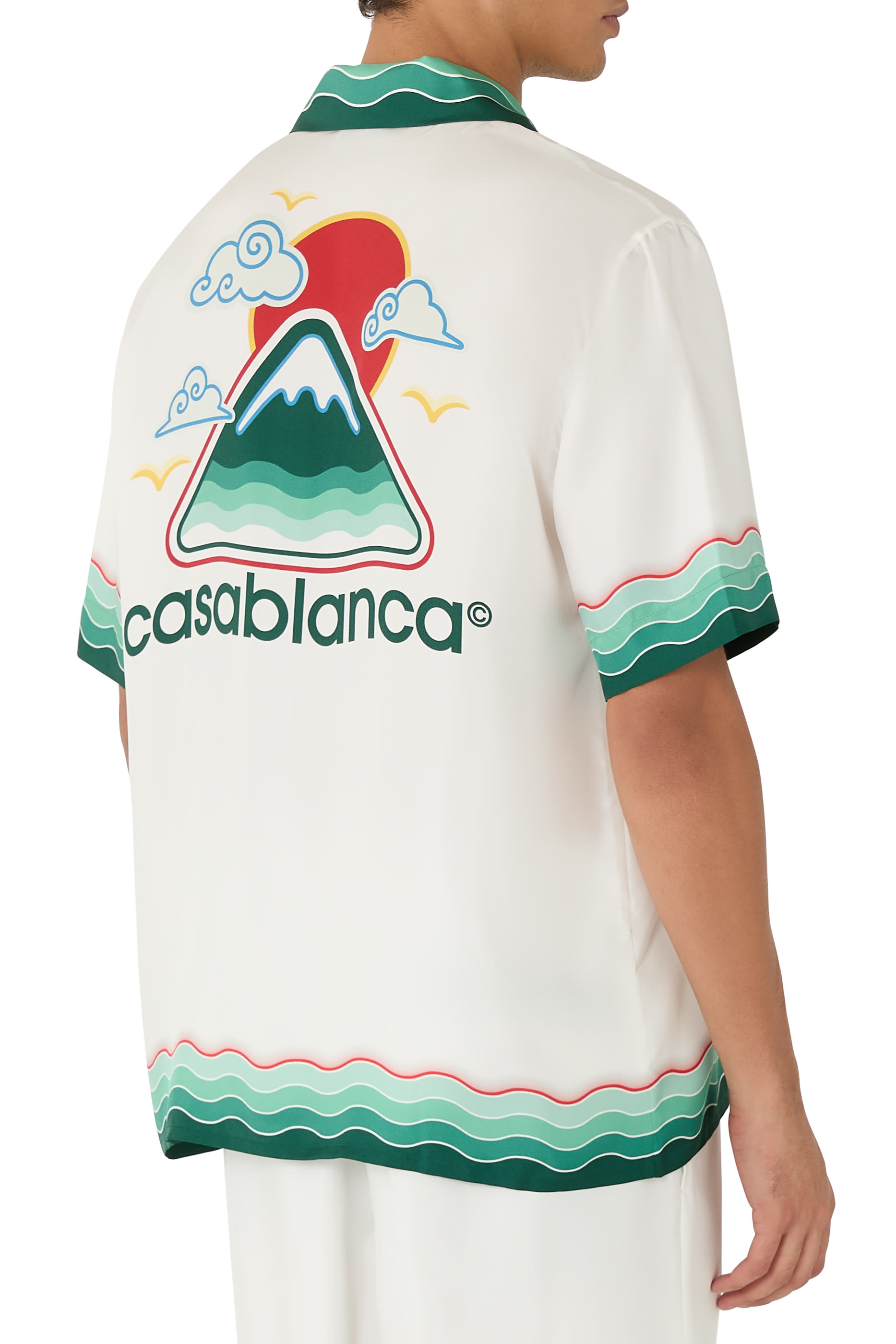 Montagne Ondulée Silk Shirt