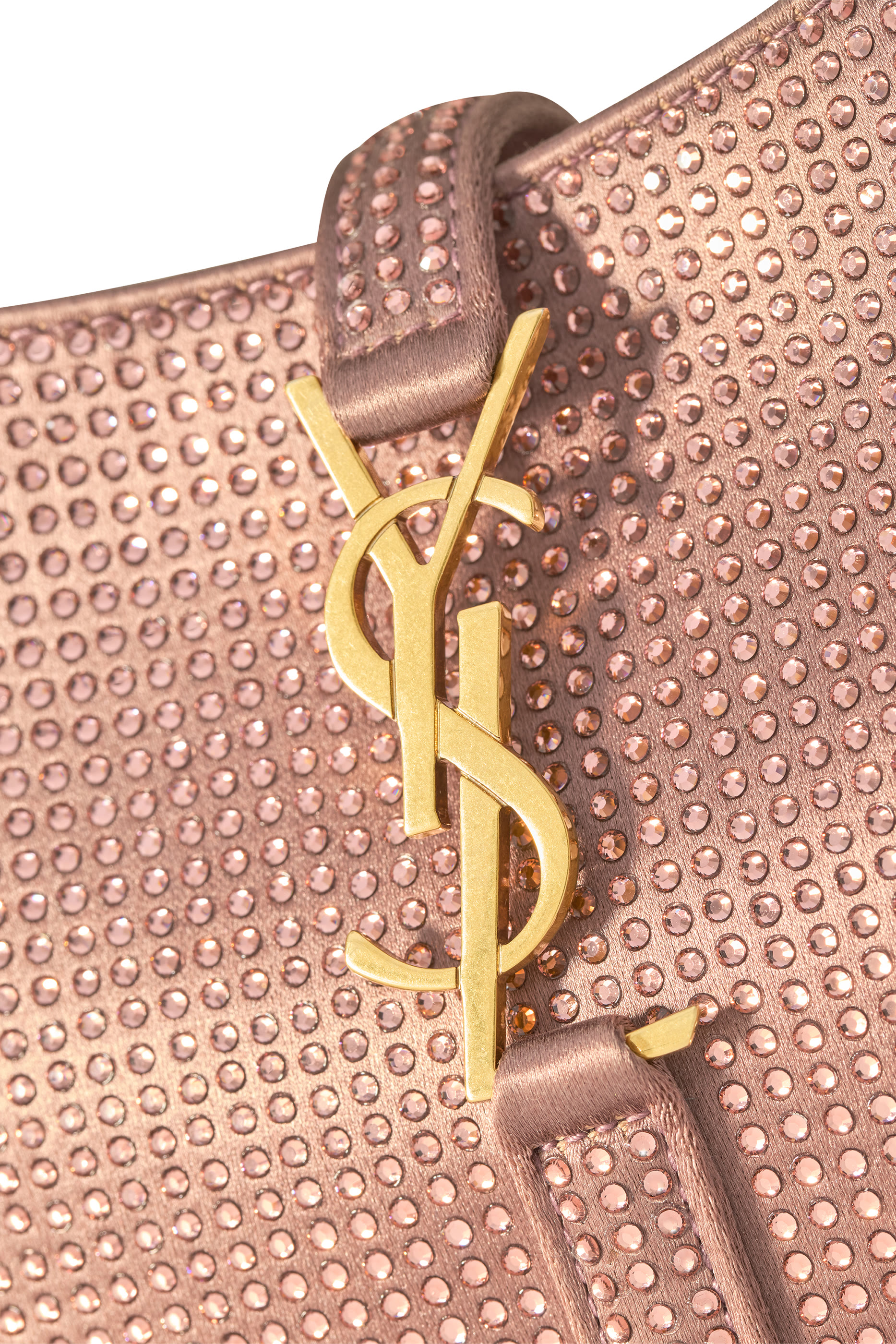 حقيبة لو 5 ايه 7 صغيرة ستان مرصع بالكريستال