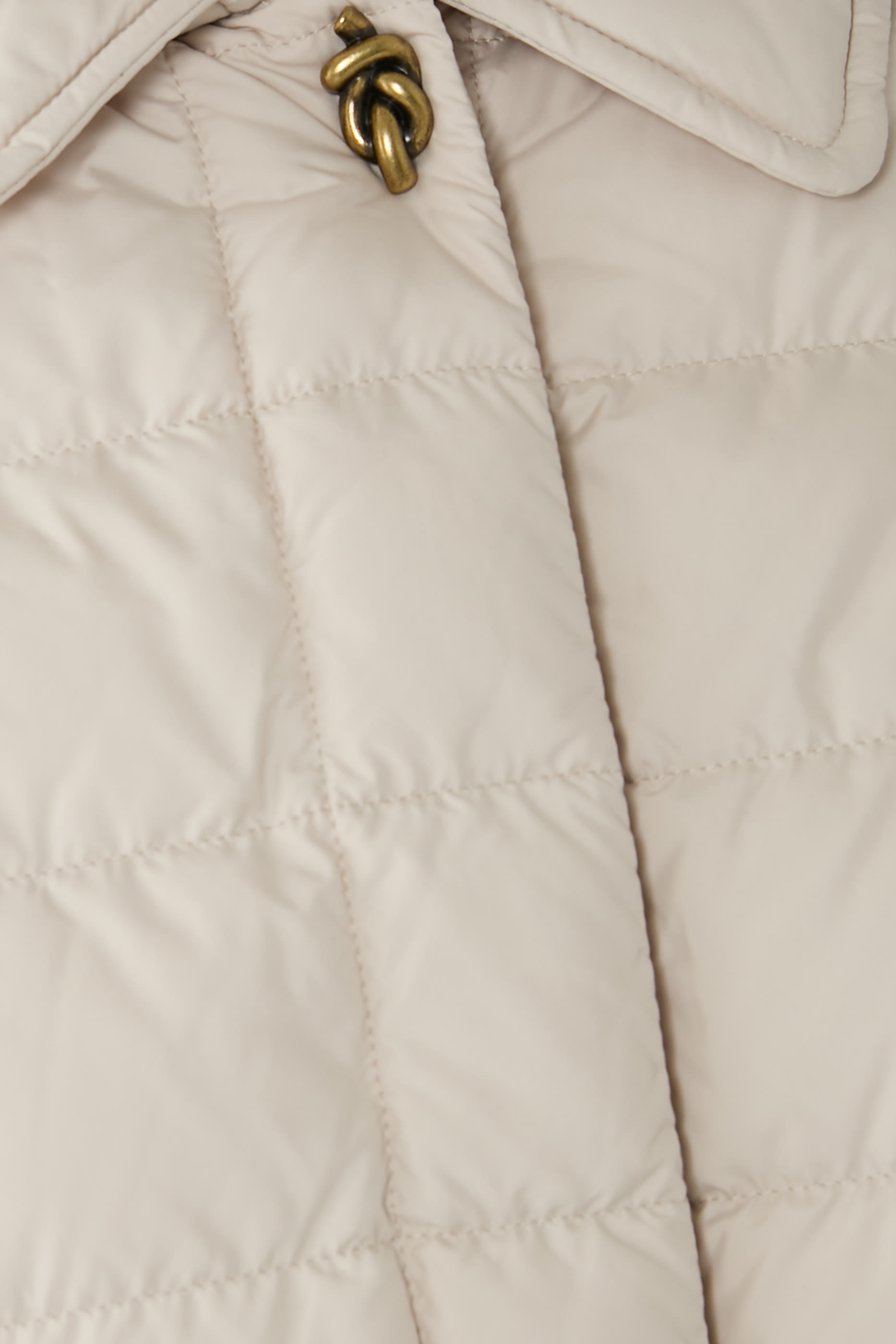 جاكيت جريسيلون طويل بحزام وتصميم مبطن بالزغب